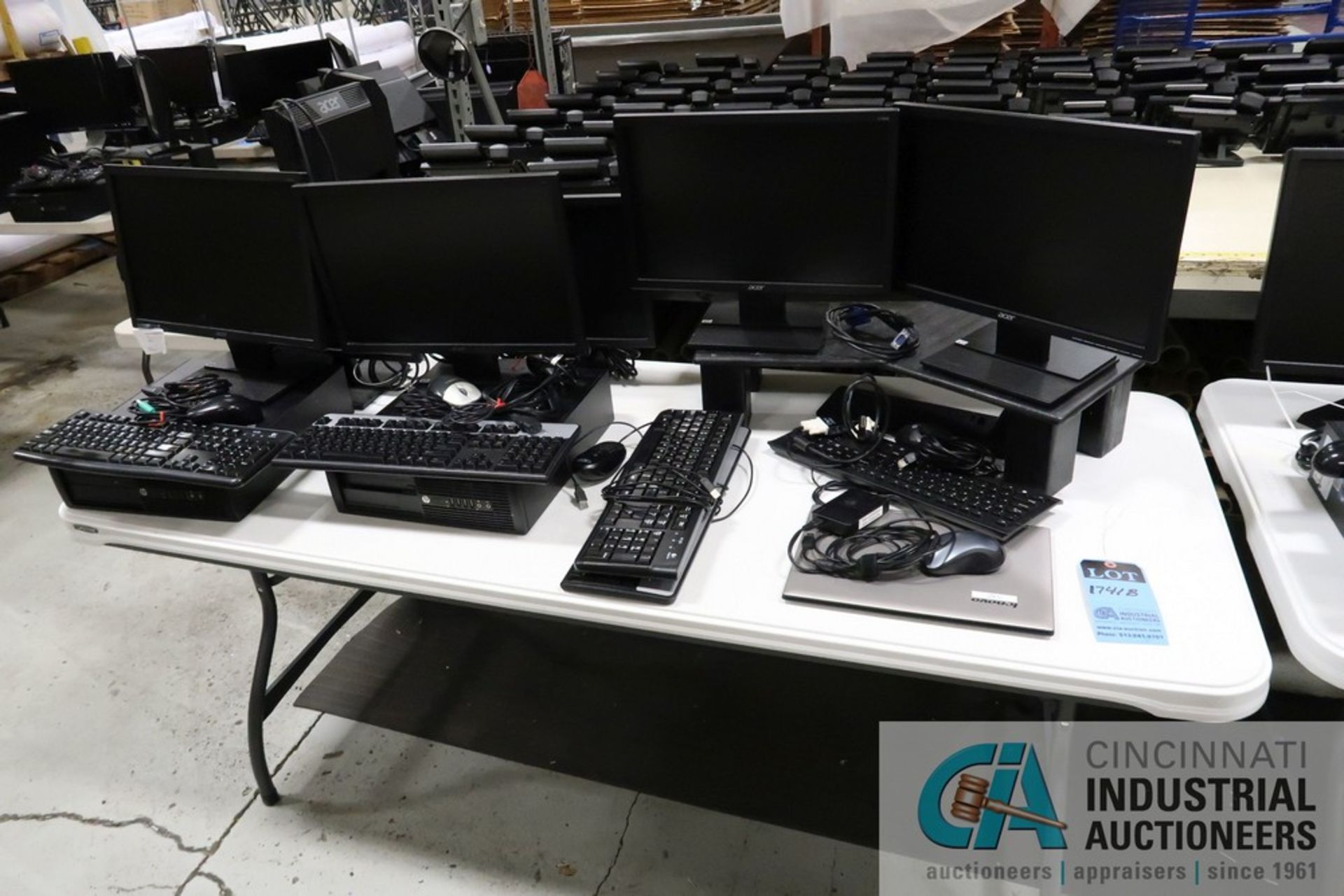 (LOT) MISCELLANEOUS COMPUTERS, MONITORS, KEYBOARDS, MICE