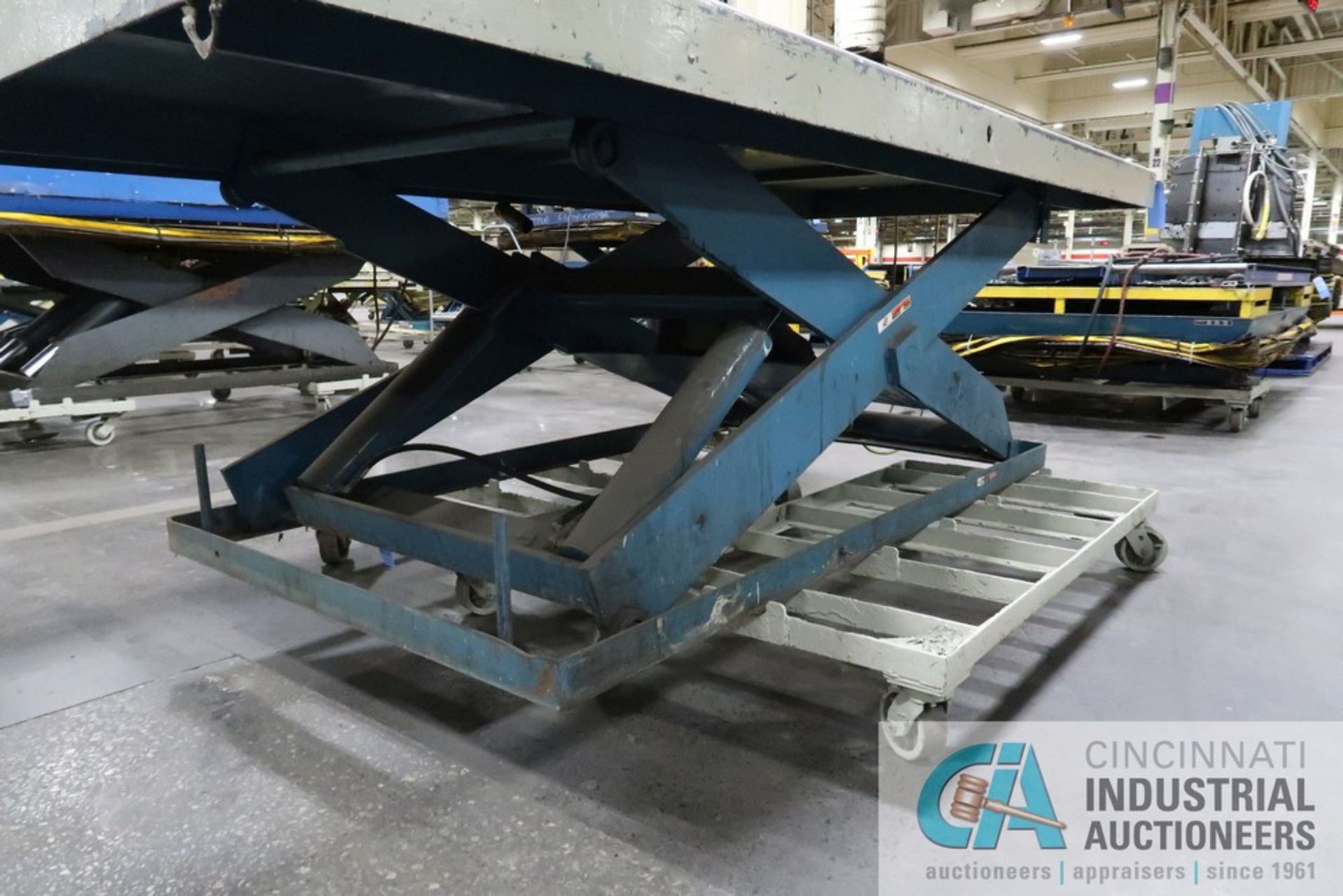 4,000 LB. (APPROX.) ADVANCED LIFTS ELECTRIC / HYDRAULIC SCISSOR LIFT TABLE, 60" X 120" SCISSOR - Image 4 of 4