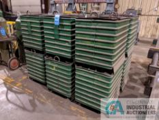 22" X 27" X 24" DEEP STEEL CORRUGATED STACKING TUBS **DELAYED REMOVAL UNTIL 12/20/2021**
