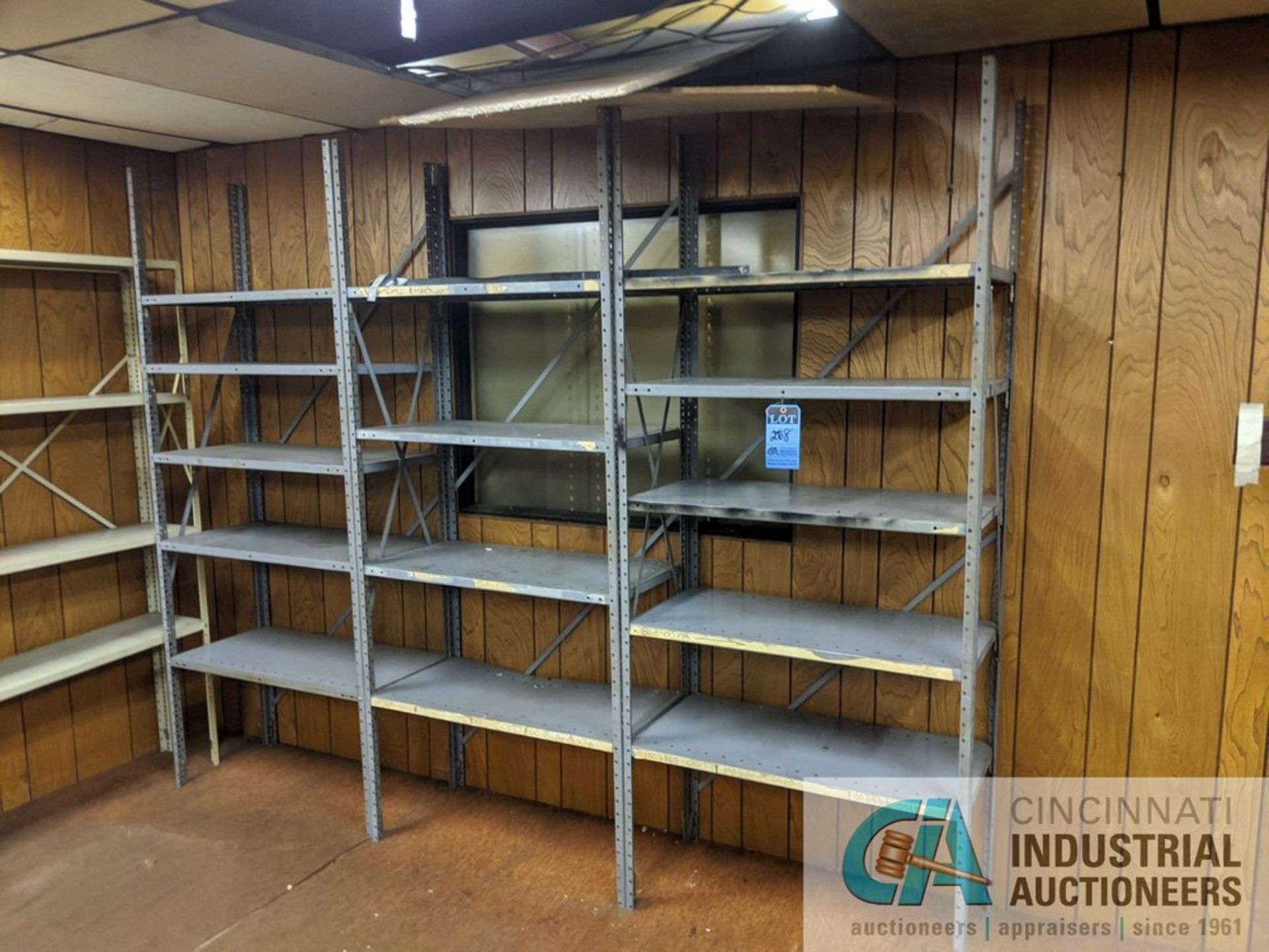 SECTIONS 18" X 36" STEEL SHELVING (UPSTAIRS) - Image 5 of 8