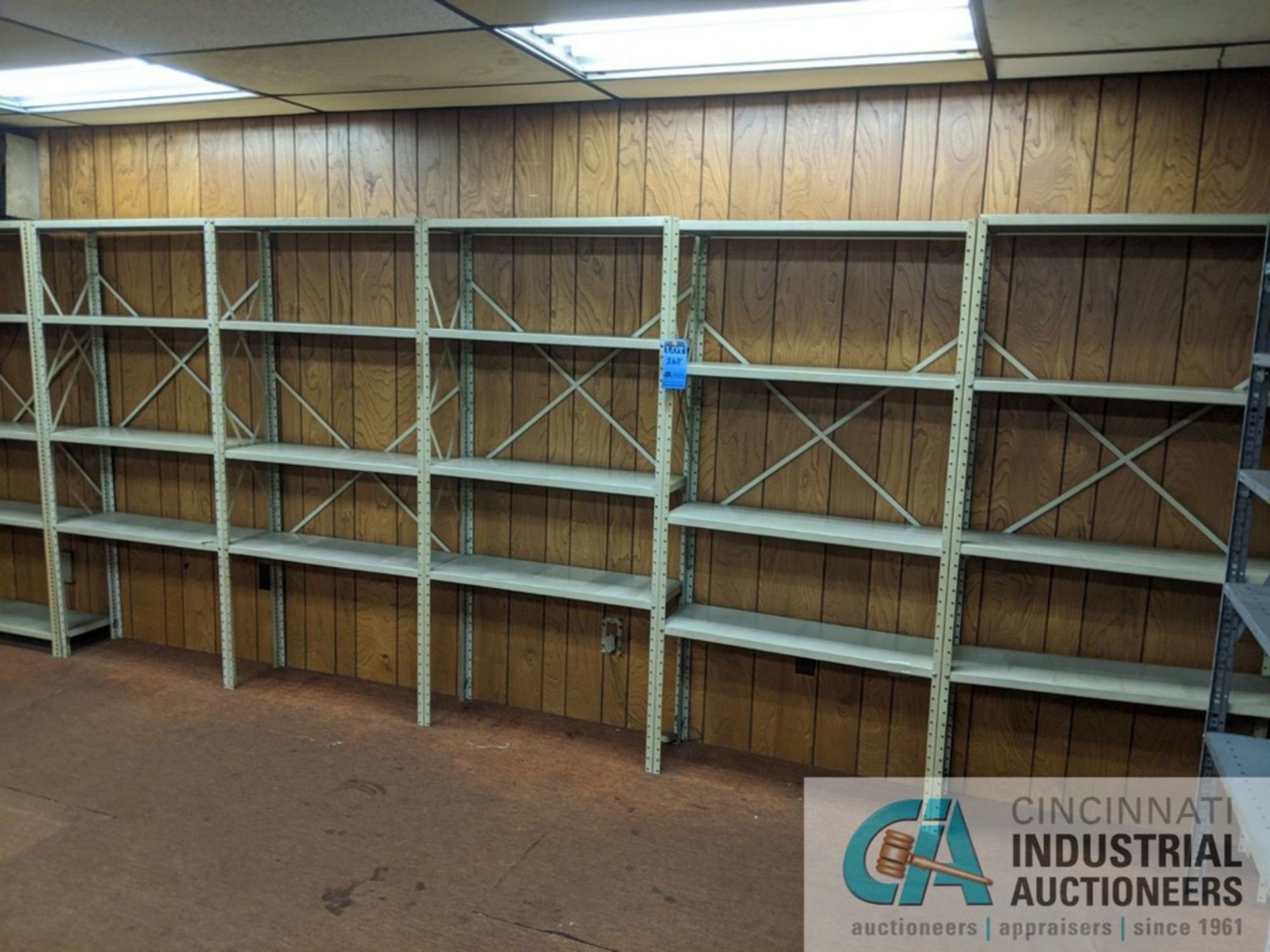 SECTIONS 18" X 36" STEEL SHELVING (UPSTAIRS) - Image 6 of 8