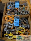 (LOT) ASSORTED SHACKLES (2-BOXES)