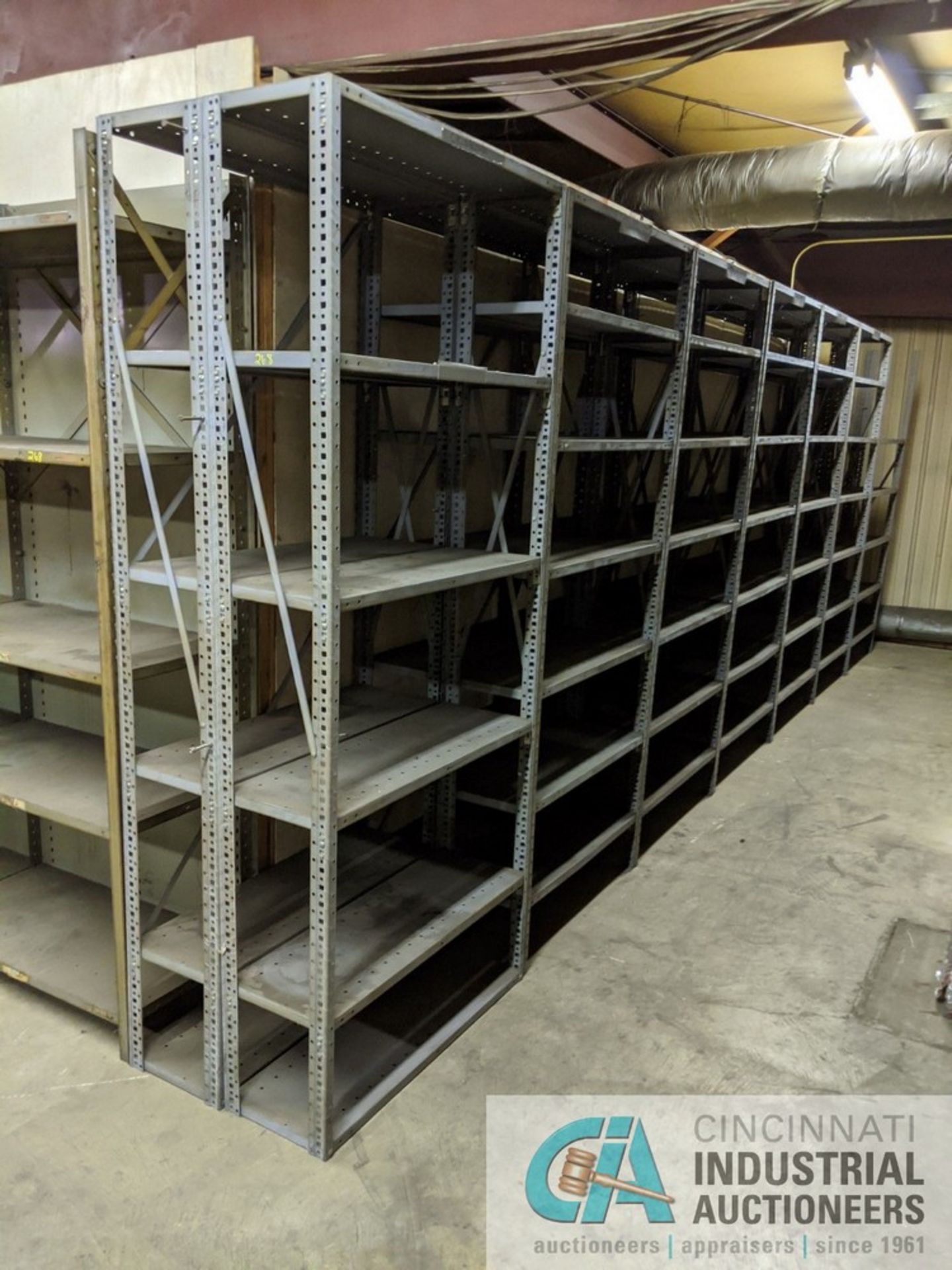 SECTIONS 18" X 36" STEEL SHELVING (UPSTAIRS) - Image 3 of 8