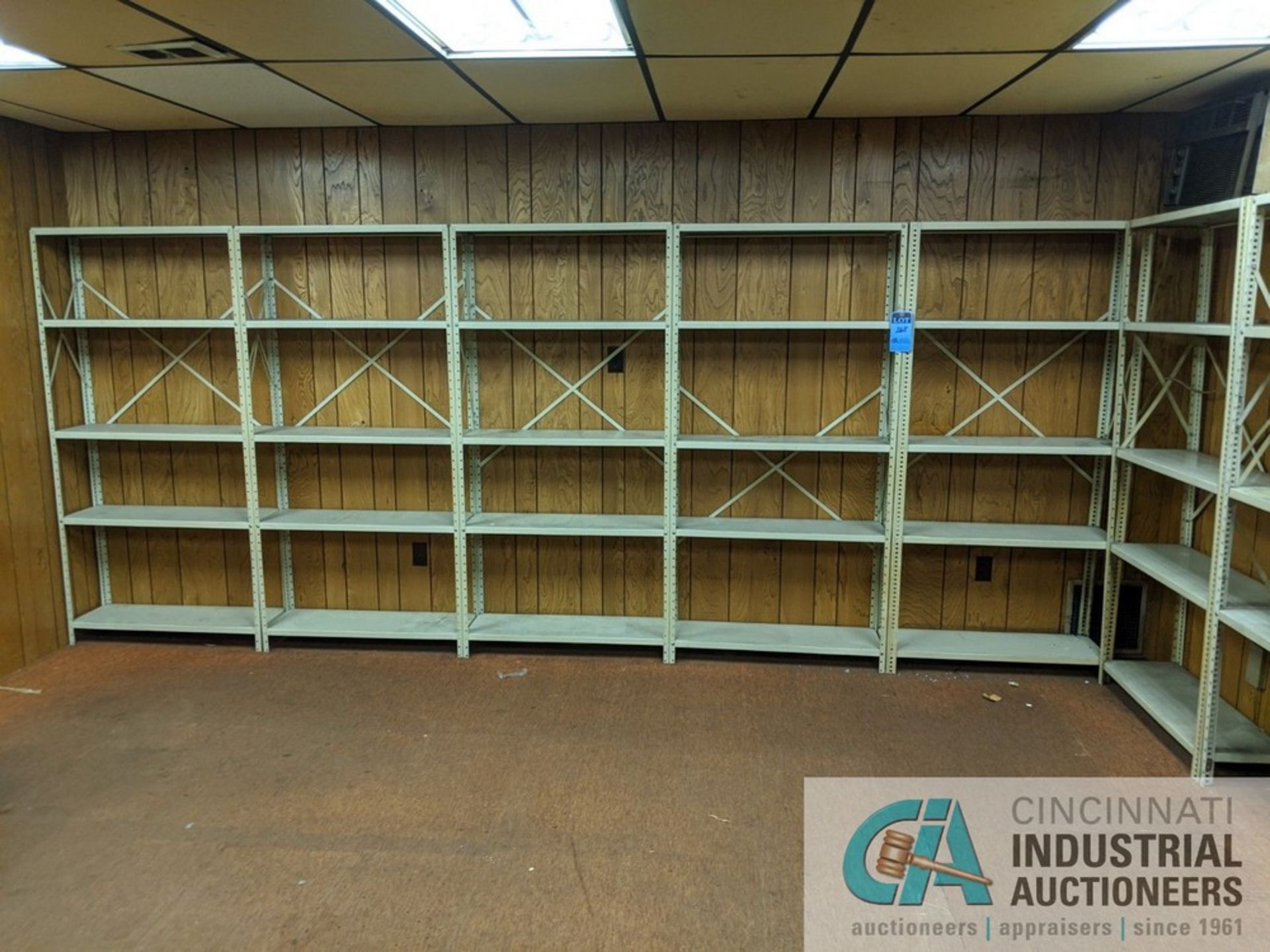 SECTIONS 18" X 36" STEEL SHELVING (UPSTAIRS) - Image 7 of 8