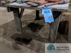 36" X 48" X 1" THICK TOP STEEL TABLE