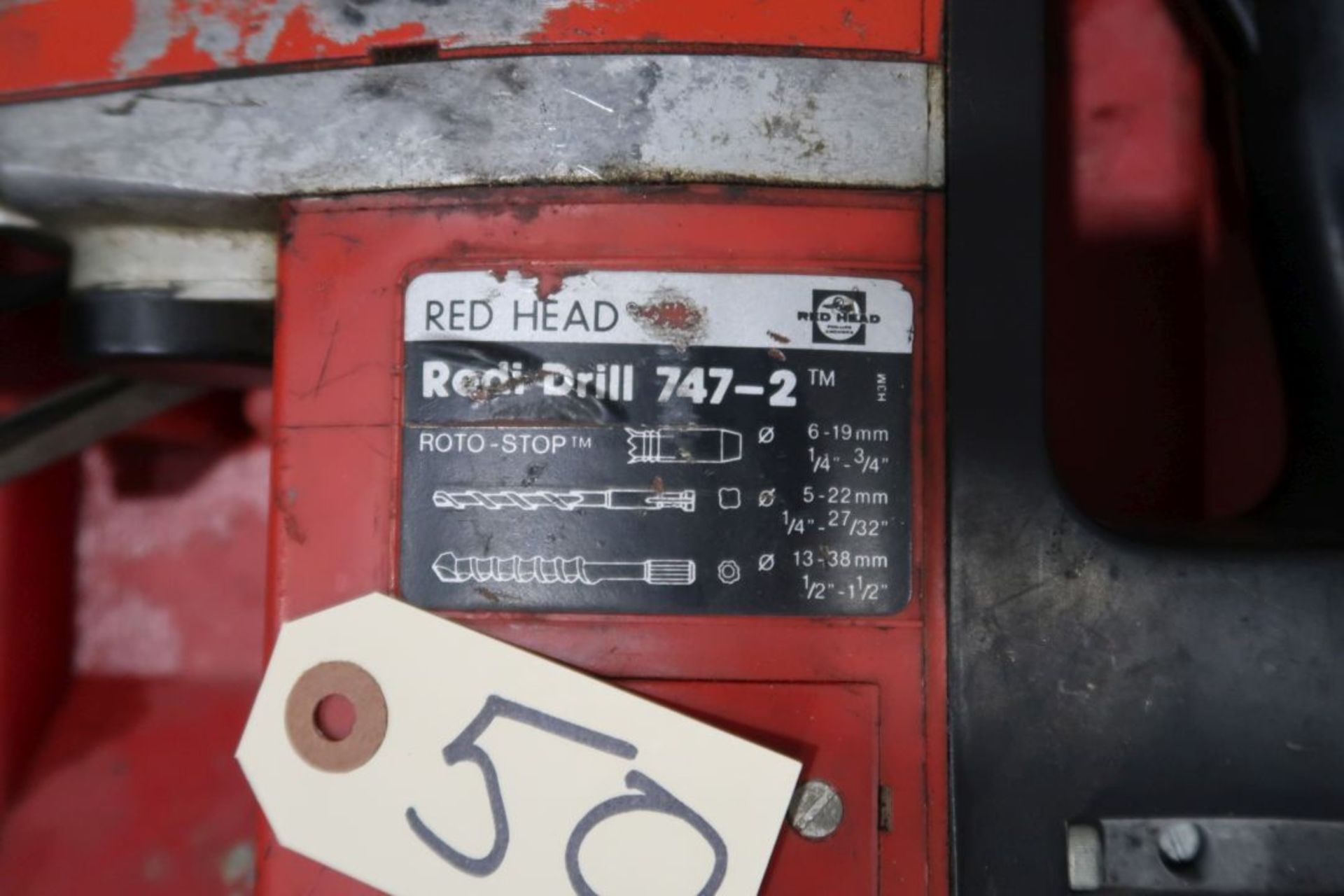 RED HEAD REDI DRILL ROTO STOP HAMMER, MOD: 747-2 - Image 2 of 3