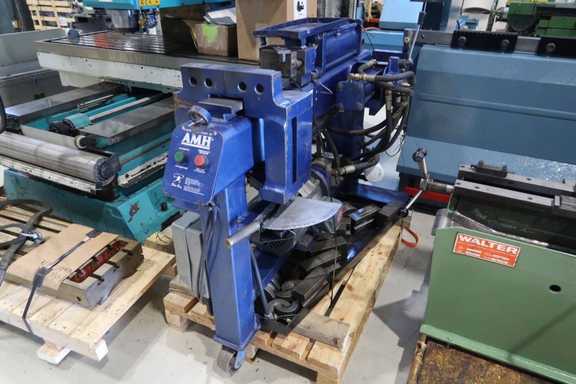 AMH BLUE BOY HORIZONTAL PIPE BENDER WITH DIES, MOD: 153MSA, SN: 2180, 230 VOLTS 1 PHASE