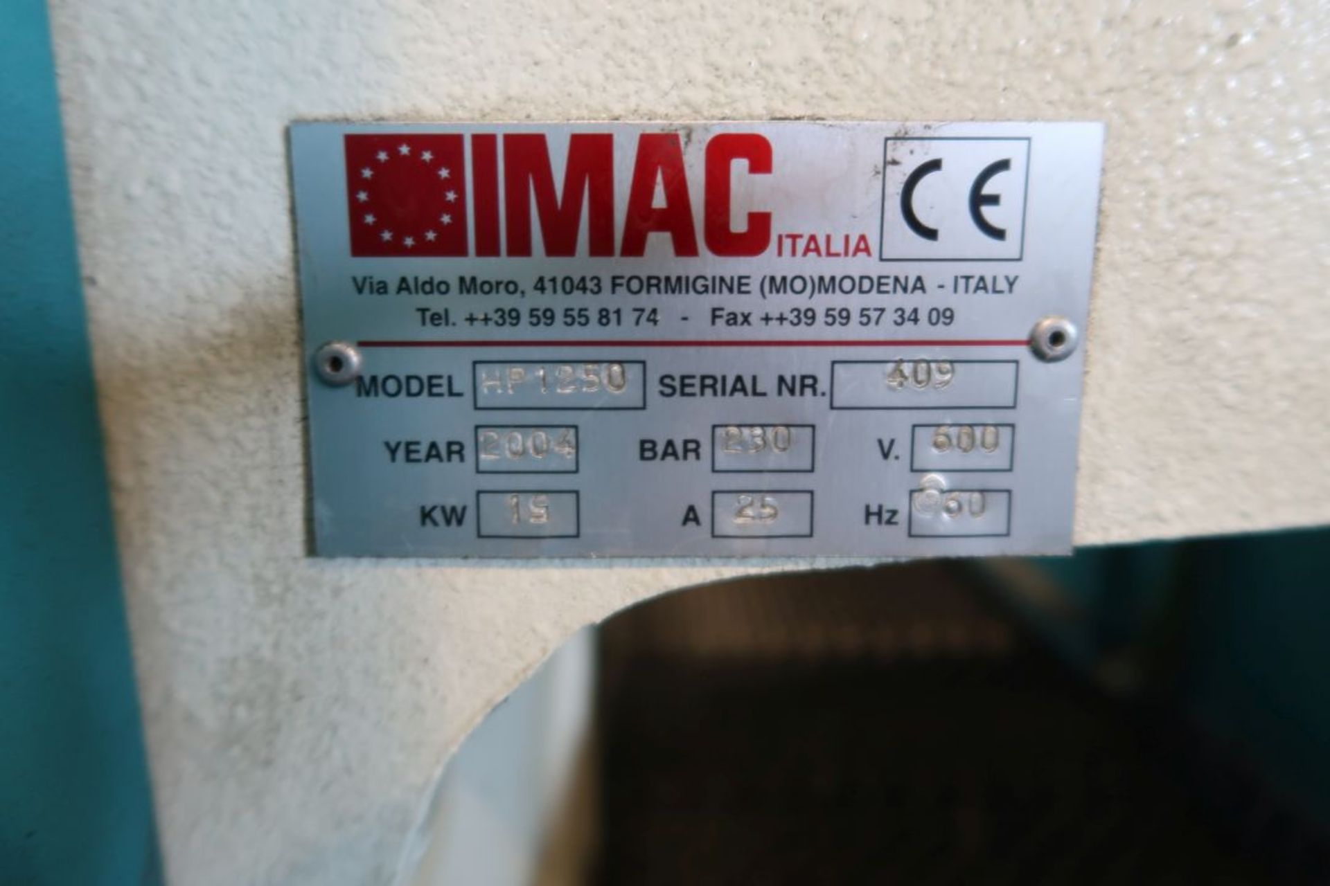 IMAC CNC PUNCH, MOD: HP1250 - Image 5 of 5