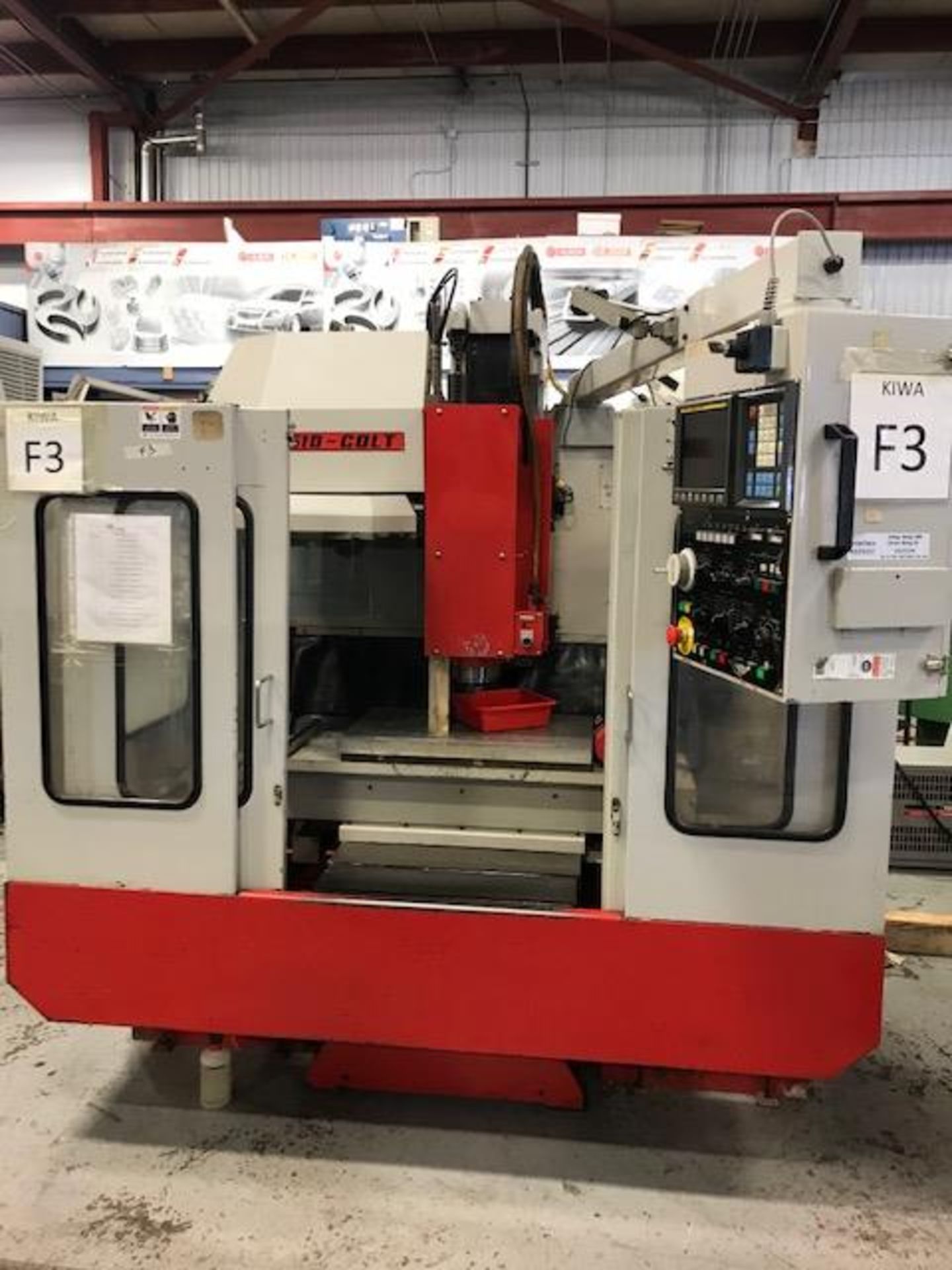 KIWA VMC MODEL 510 COLT, FANUC OM CONTROL , 18X28 TABLE, S/N 689 (1991) 700 hours (SCHOOL MACHINE)