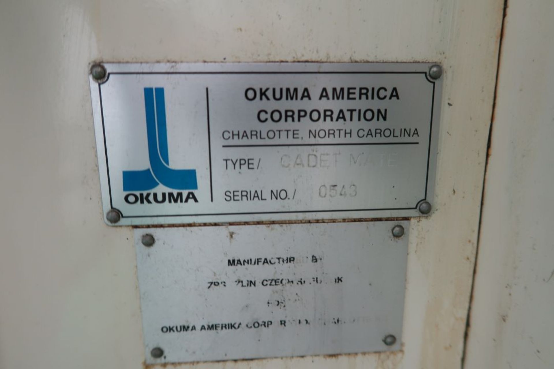 OKUMA CADET MATE VERTICAL MACHINING CENTER, 3 AXES, 12000RPM, OKUMA OSP700M CONTROL, 220 VOLTS 3 - Image 4 of 5