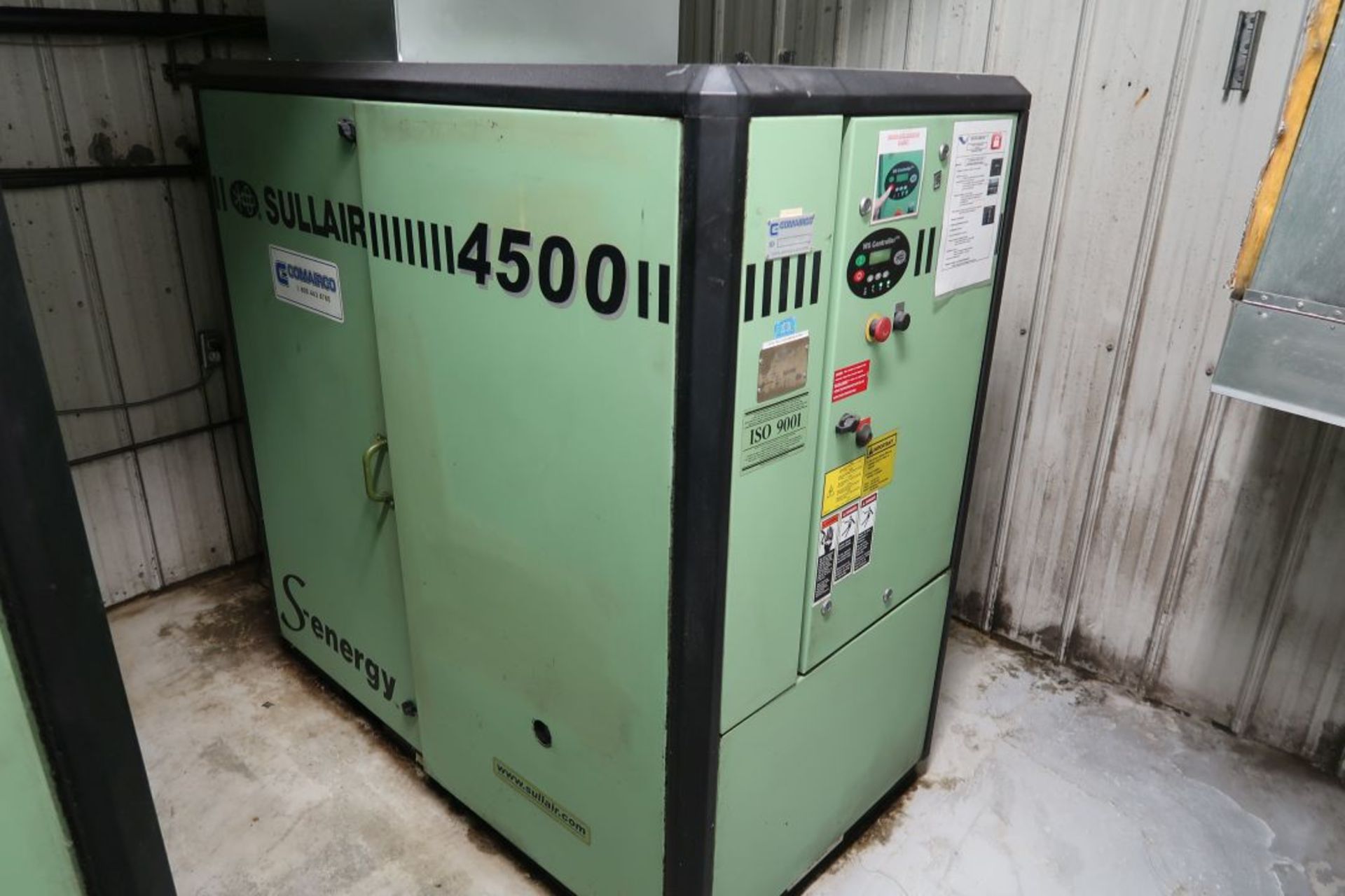 SULLAIR 60 HP SCREW TYPE AIR COMPRESSOR MOD: 4509/A, SN: 200706270090, 52205 HOURS, 575 VOLTS **
