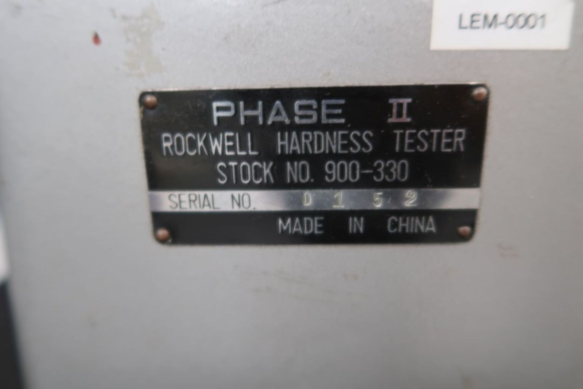 ROCKWELL PHASE II HARDNESS TESTER, SN: 0152 - Image 4 of 4