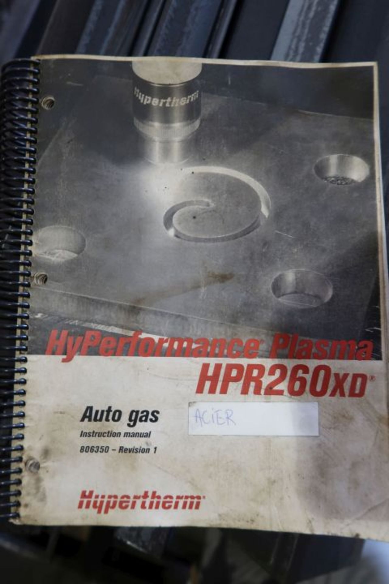 HYPERTHERM MOD: HPR 260 XD PLASMA CUTTER (2010) (CAP. 2.5'') SN: 260XD-000181, WITH CUTTING GUN - Image 6 of 7