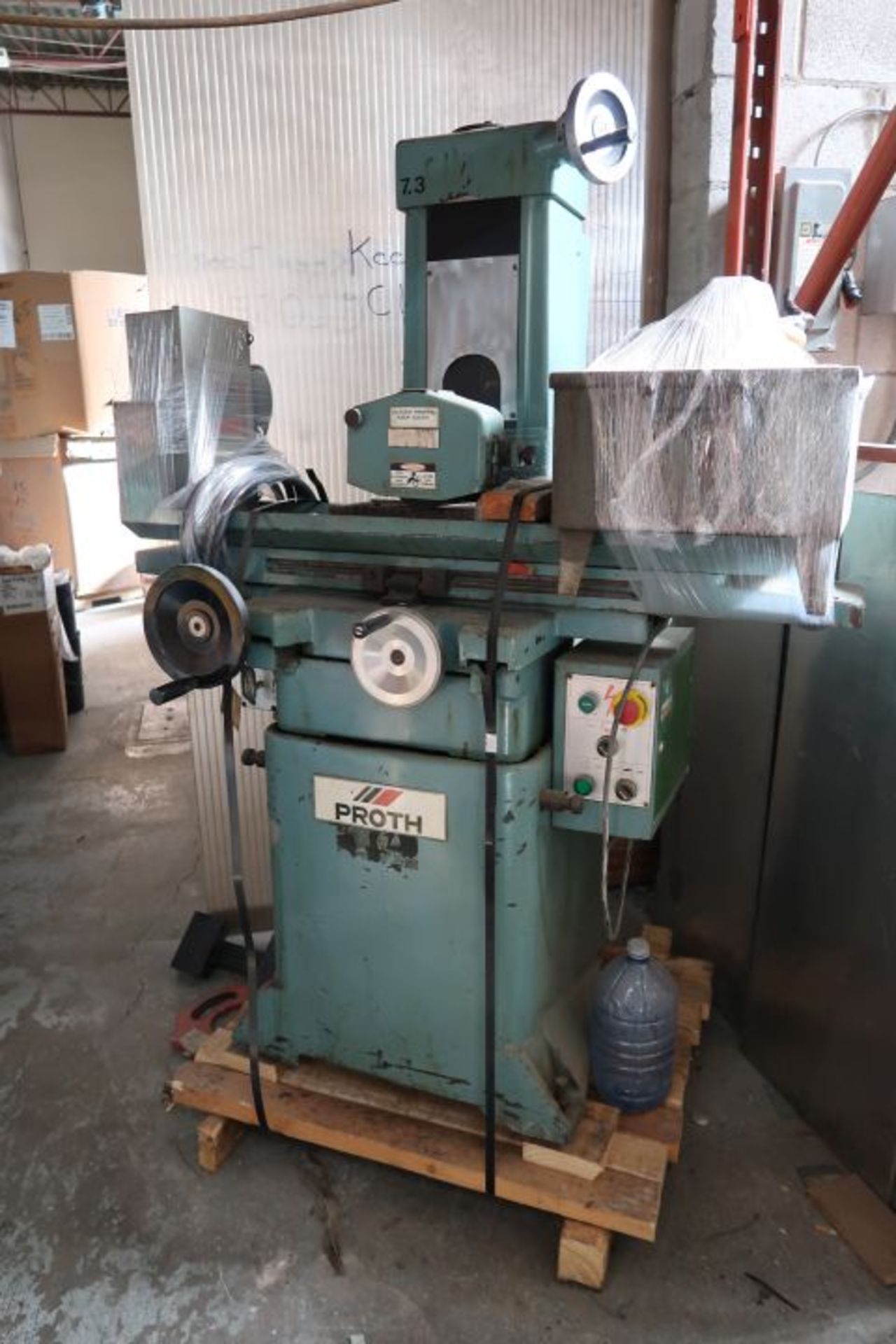 PROTH 6''X18'' SURFACE GRINDER (1986), MOD: PSGS-618, W/COOLANT PUMP, 600 VOLTS 3 PH, SN: 606255 *