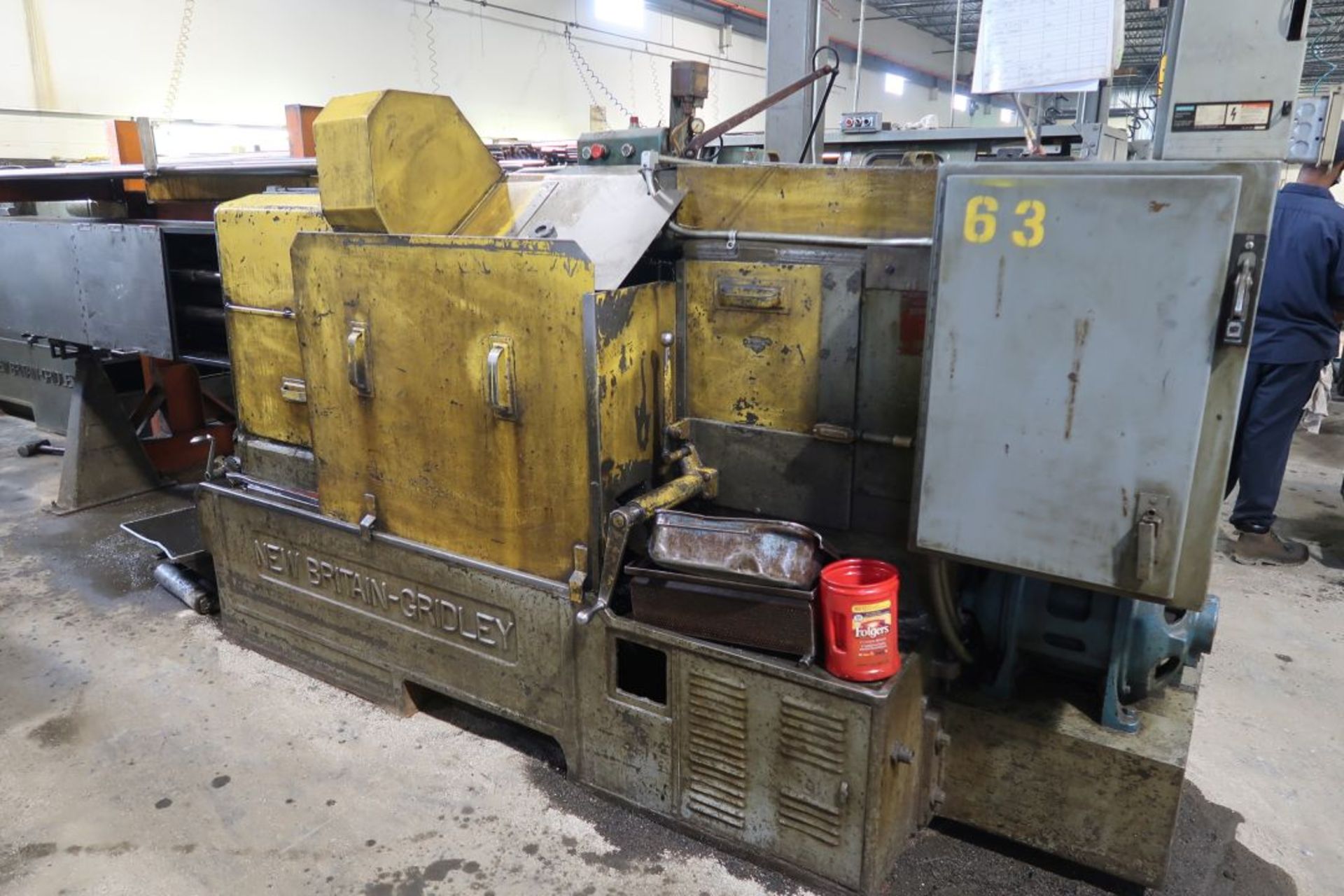 NEW BRITAIN-GRIDLEY 6 SPINDLE AUTOMATIC SCREW MACHINE MOD 61, CAP 1 5/8'', CAPABLE OF DRILLING