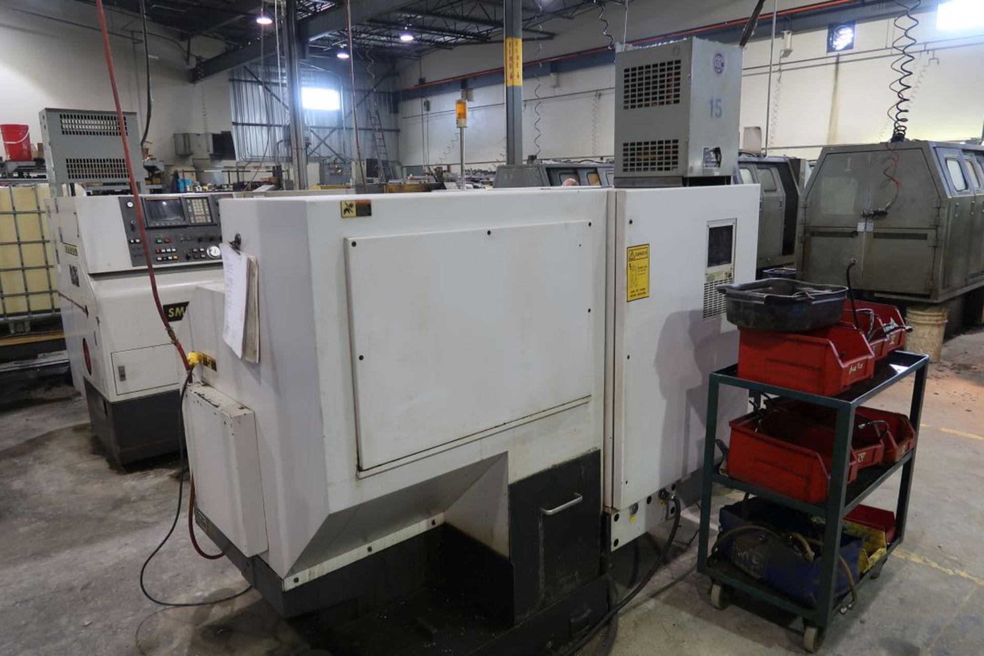 YANG CNC TURNING CENTER (1999) MOD SML-12, SN: C00368, 1 5/8'' COLLET CHUCK, FANUC SERIES O-TD - Image 4 of 6