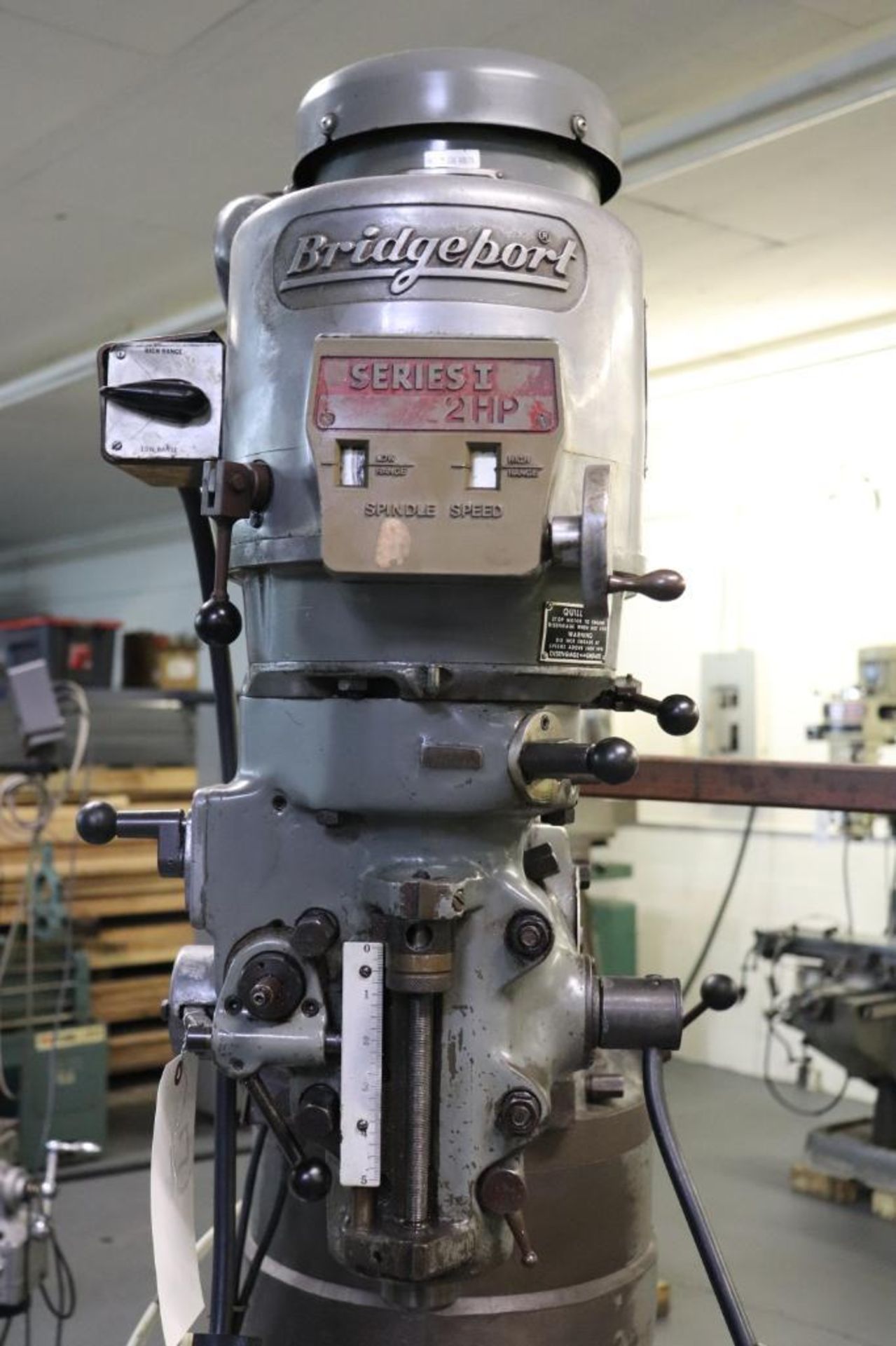 Bridgeport vertical milling machine - Image 7 of 13