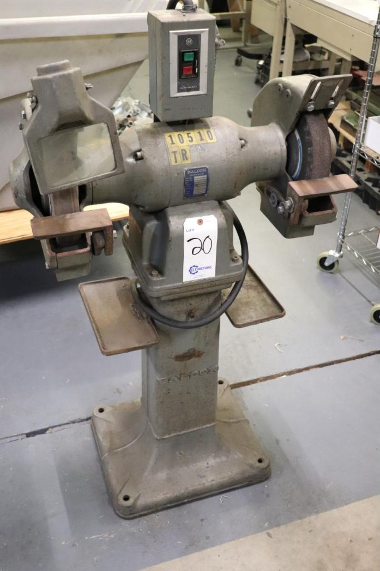 Baldor No.1215W, 3hp pedestal grinder