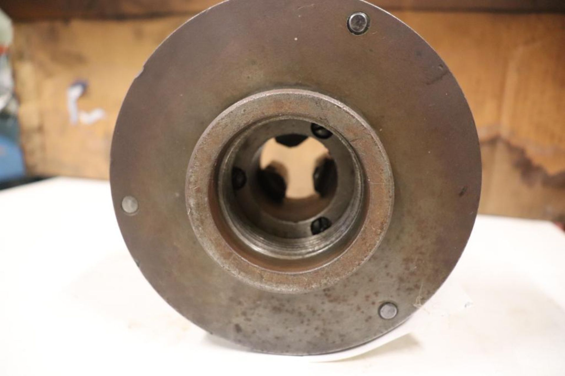 Cushman 6" 3 jaw chuck, 2-1/4" x 8 mount - Image 4 of 4