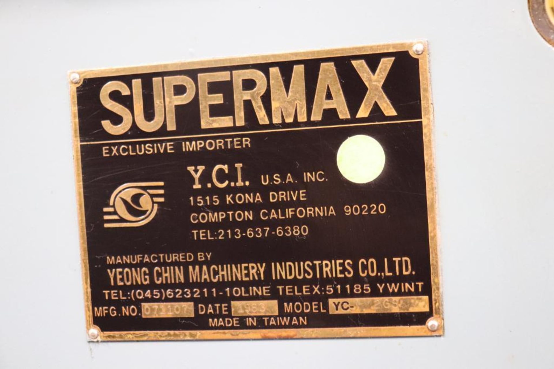 Supermax YC 2GS vertical/horizontal milling machine - Image 10 of 16