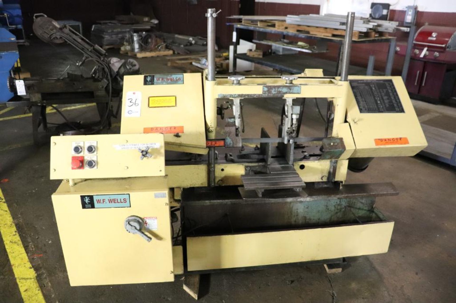 Wells model W-9-1 horizontal band saw 230v/3ph