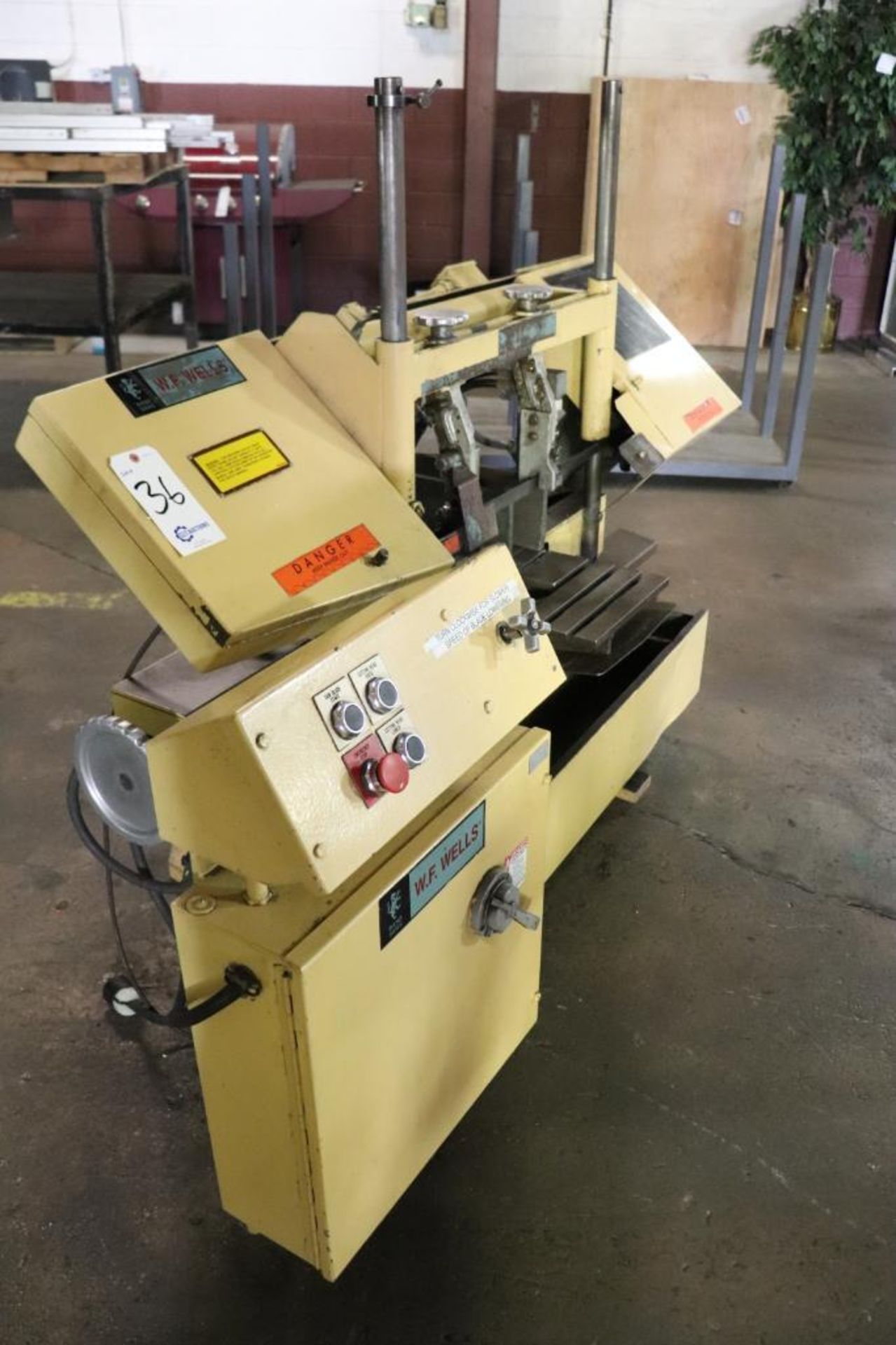 Wells model W-9-1 horizontal band saw 230v/3ph - Image 2 of 6