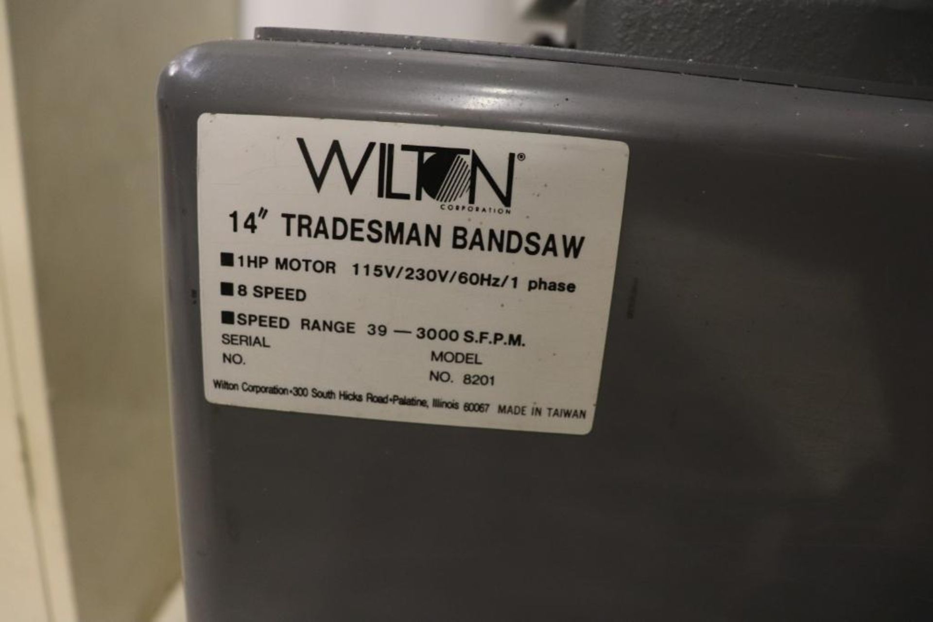 Wilton No.8201 14" Tradesman bandsaw - Image 5 of 6