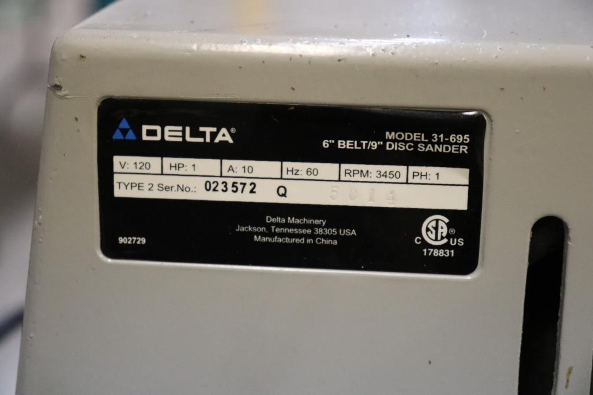 Delta 31-695 belt/disc sander - Image 4 of 4