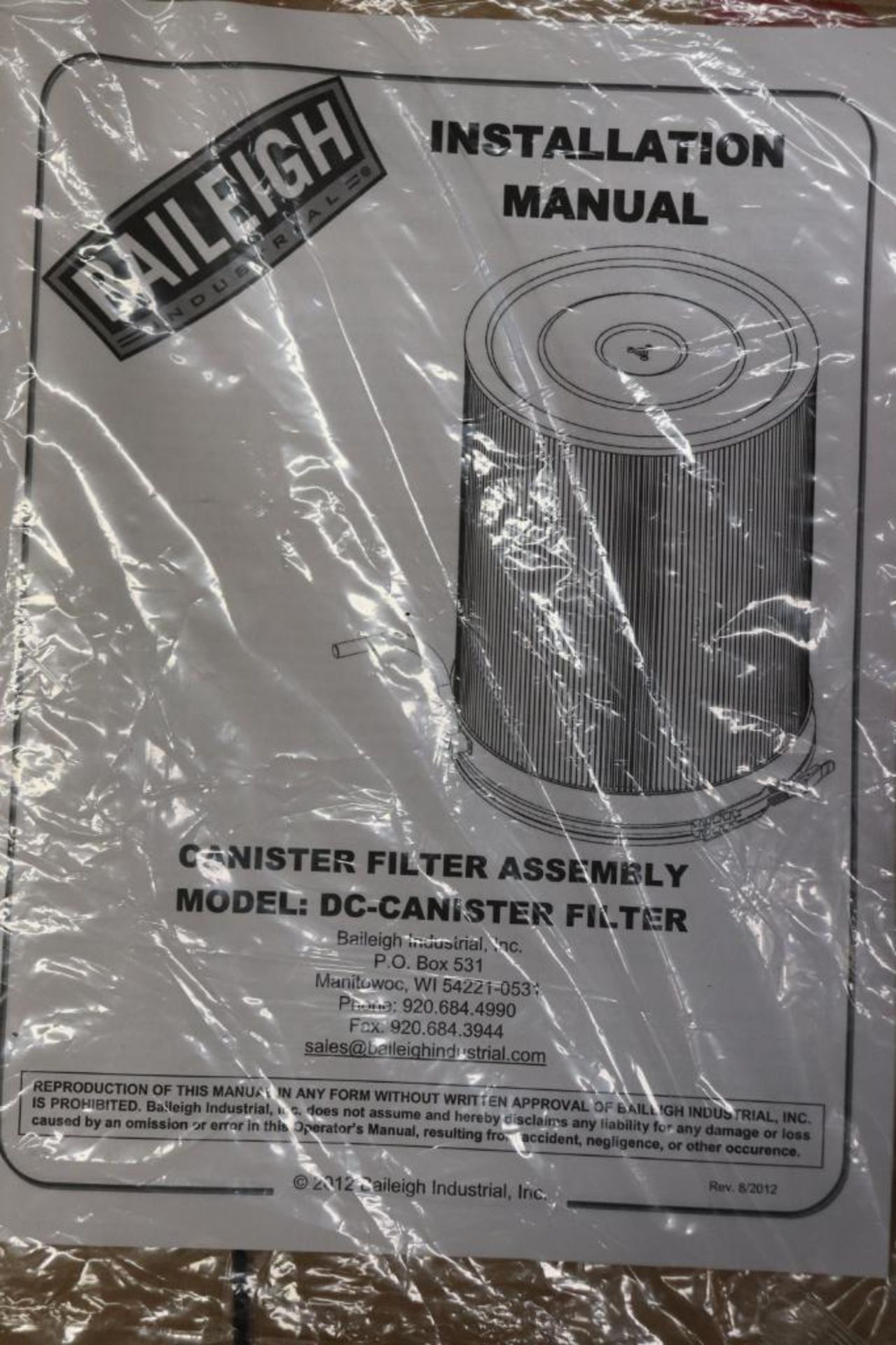 Baileigh Model DC-Canister filter - Image 3 of 5