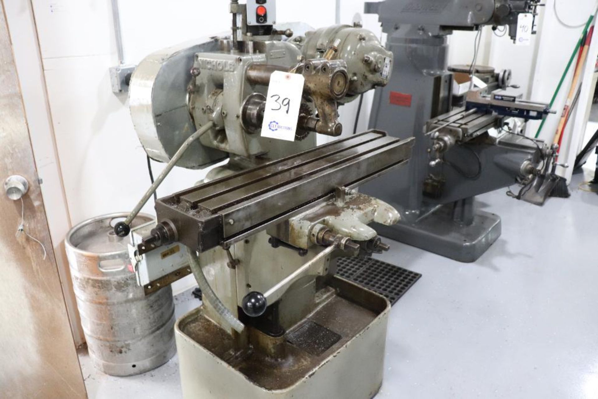 Nichols horizontal milling machine, hand miller - Image 4 of 12