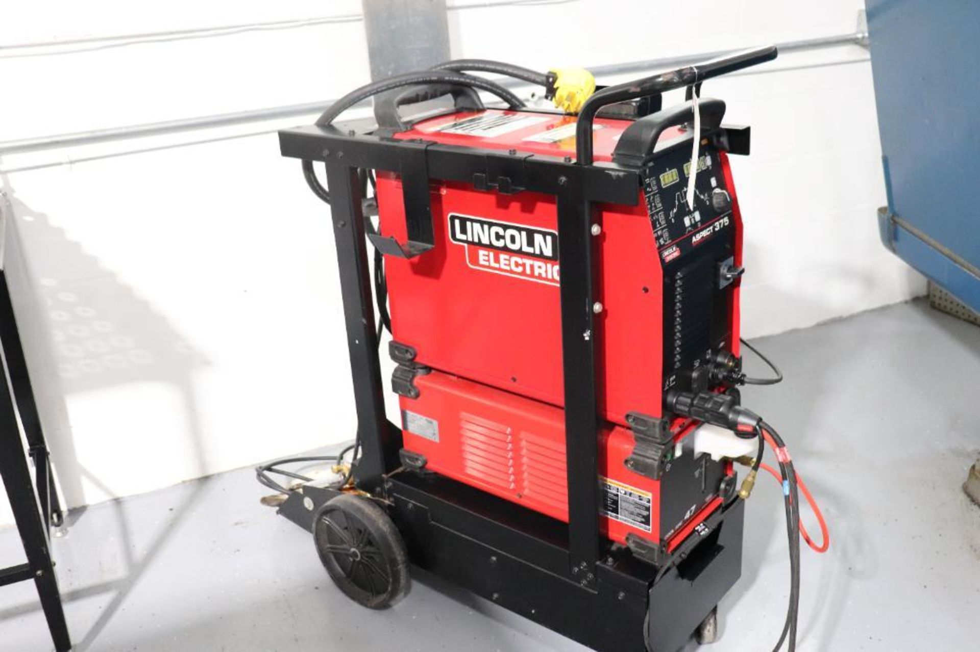 Lincoln Aspect 375 Tig welder w/ chiller, torch & cart