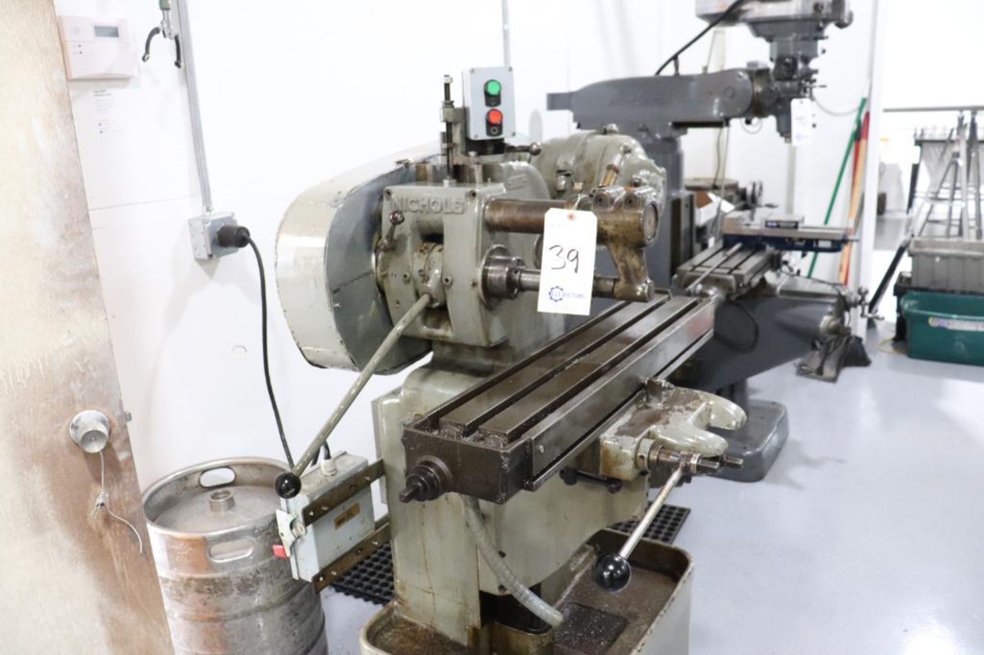 Nichols horizontal milling machine, hand miller - Image 5 of 12