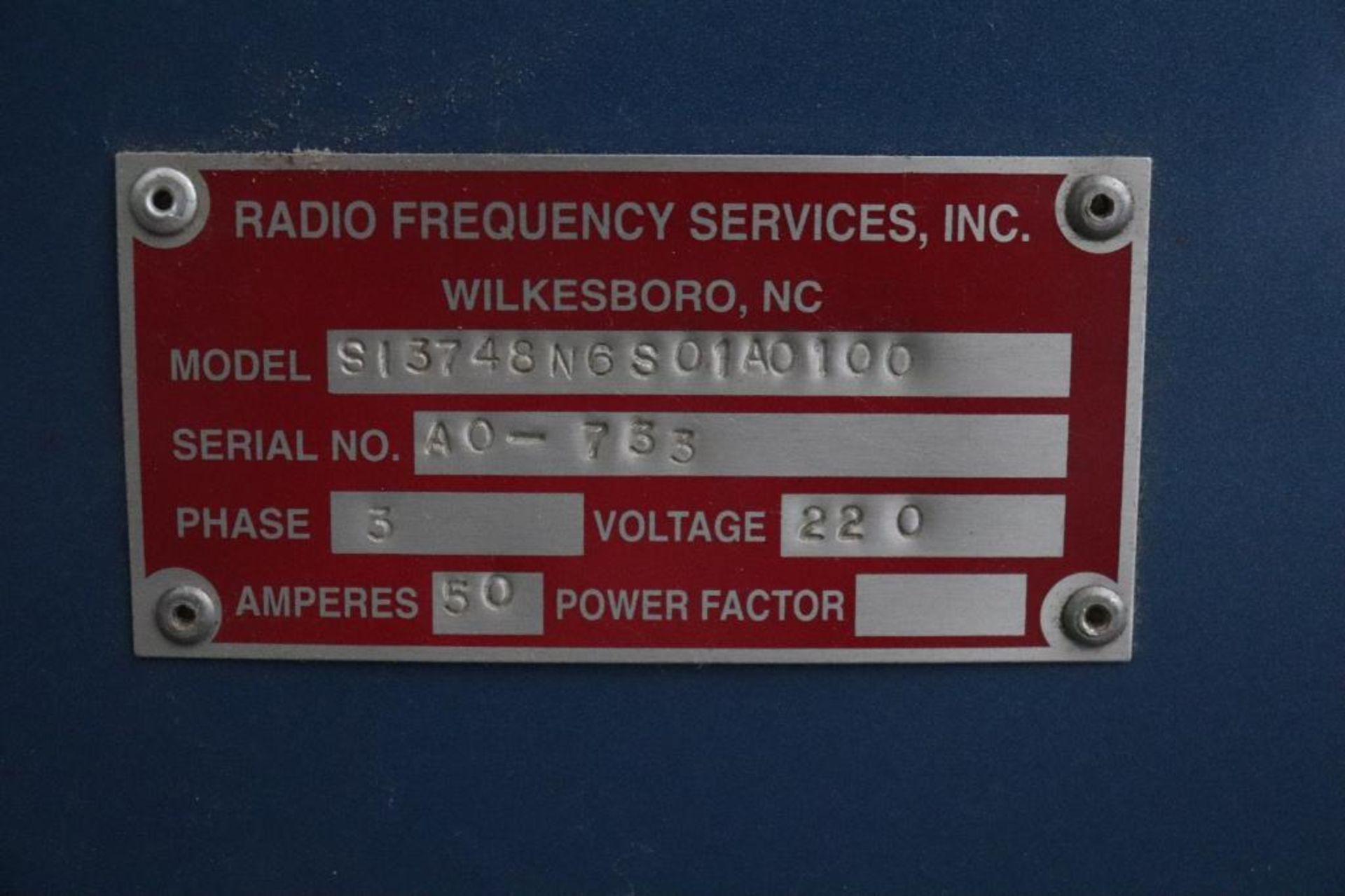 RFS SL3748 Radio Frequency slant face gluer - Image 11 of 11