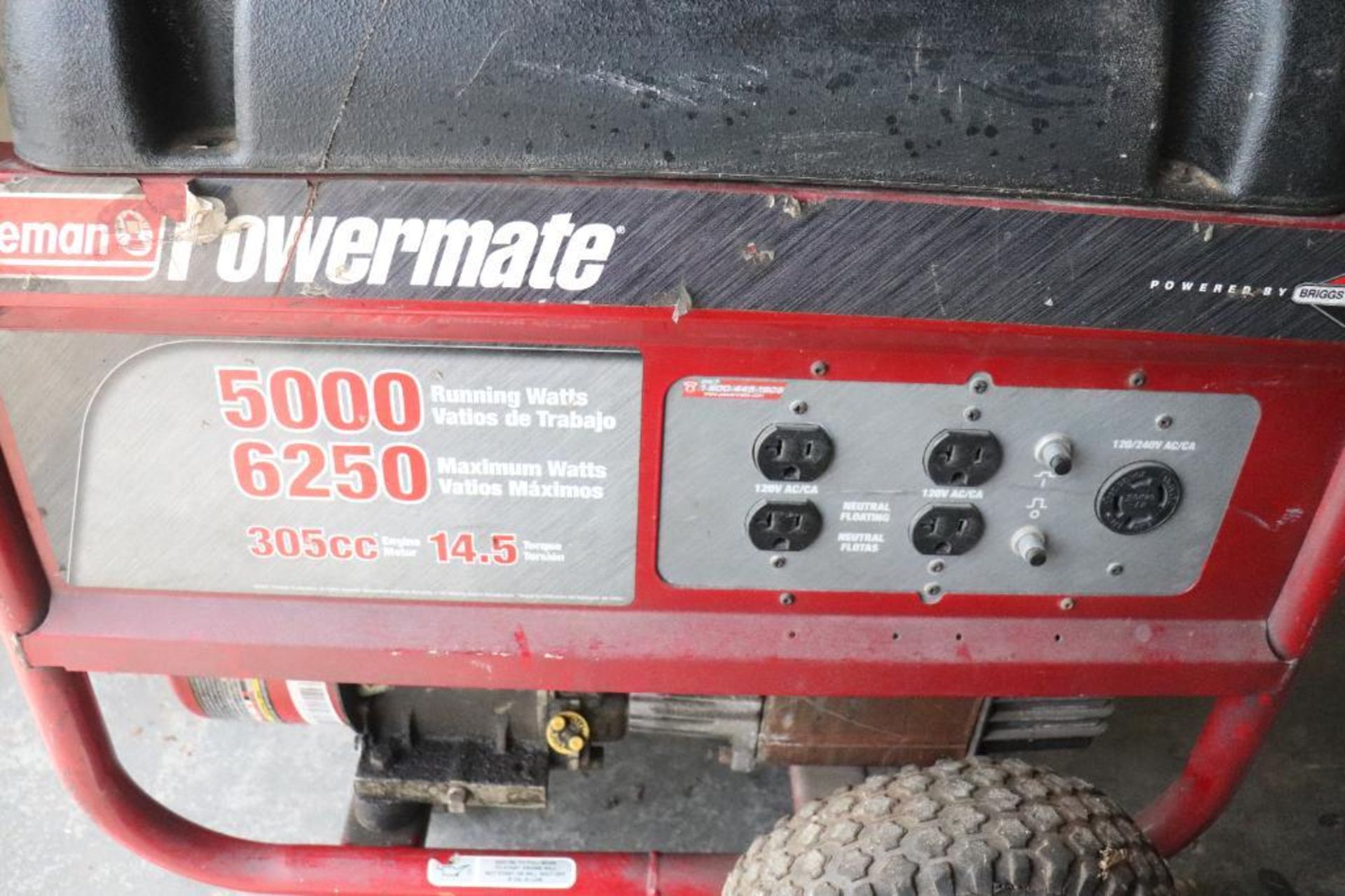 Coleman Powermate 5000 Watt generator - Image 4 of 4