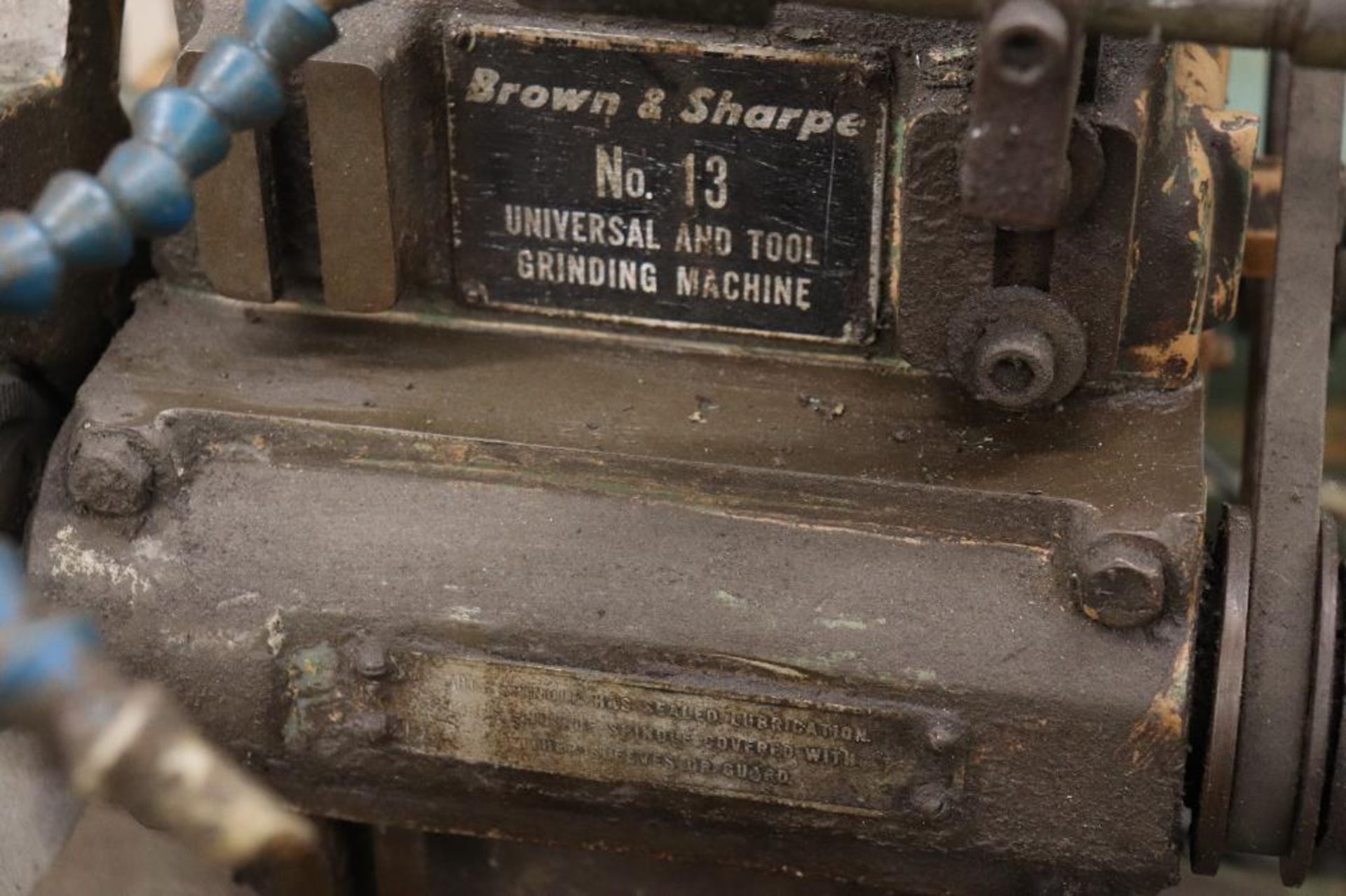 Brown & Sharpe No.13 Universal & Tool Grinding machine - Image 12 of 16