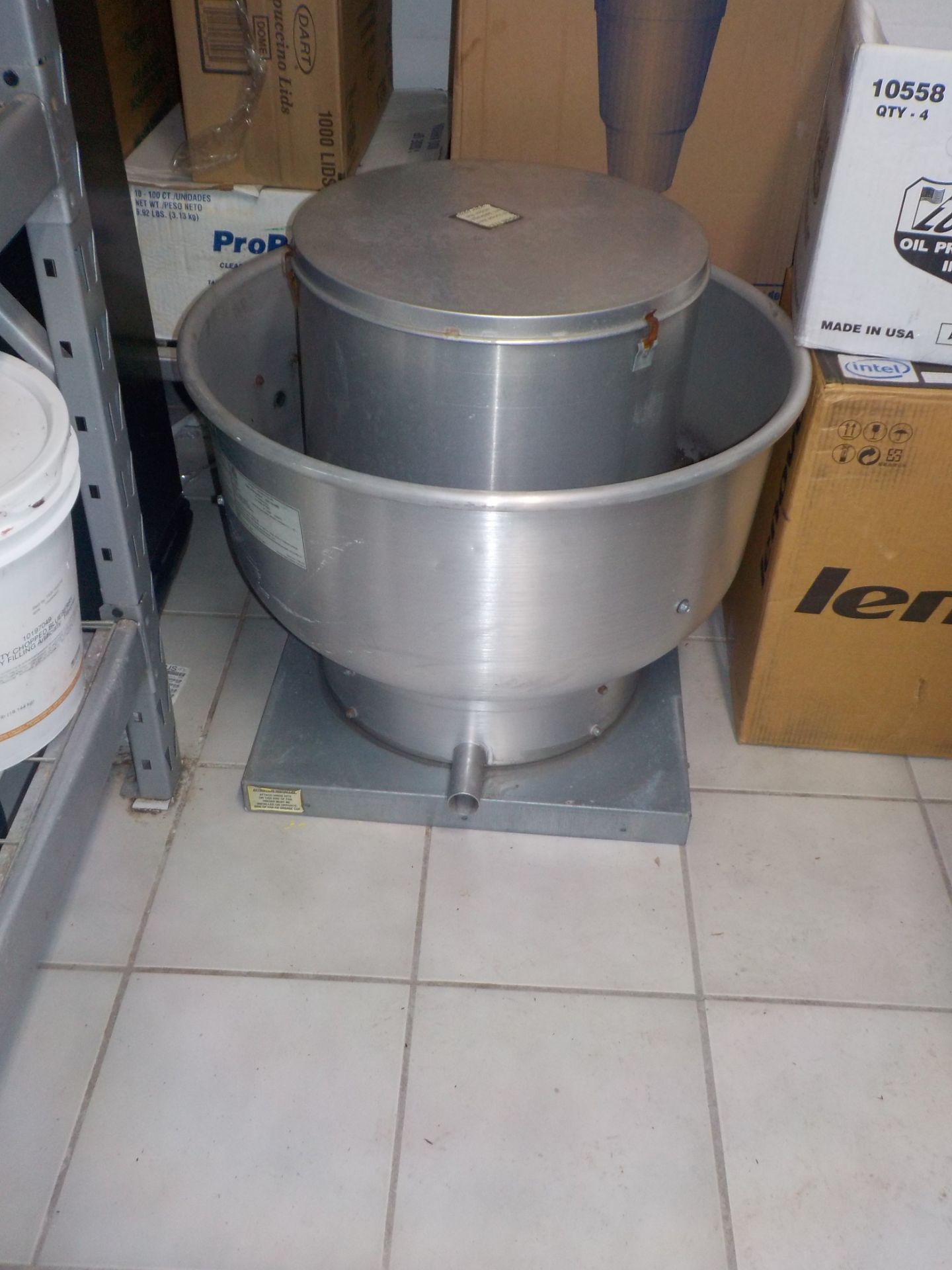 Stainless Steel, Return Air Hood 6’, CaptiveAir with Exhaust Fan * (will be Disconnected for buyer - Image 3 of 3