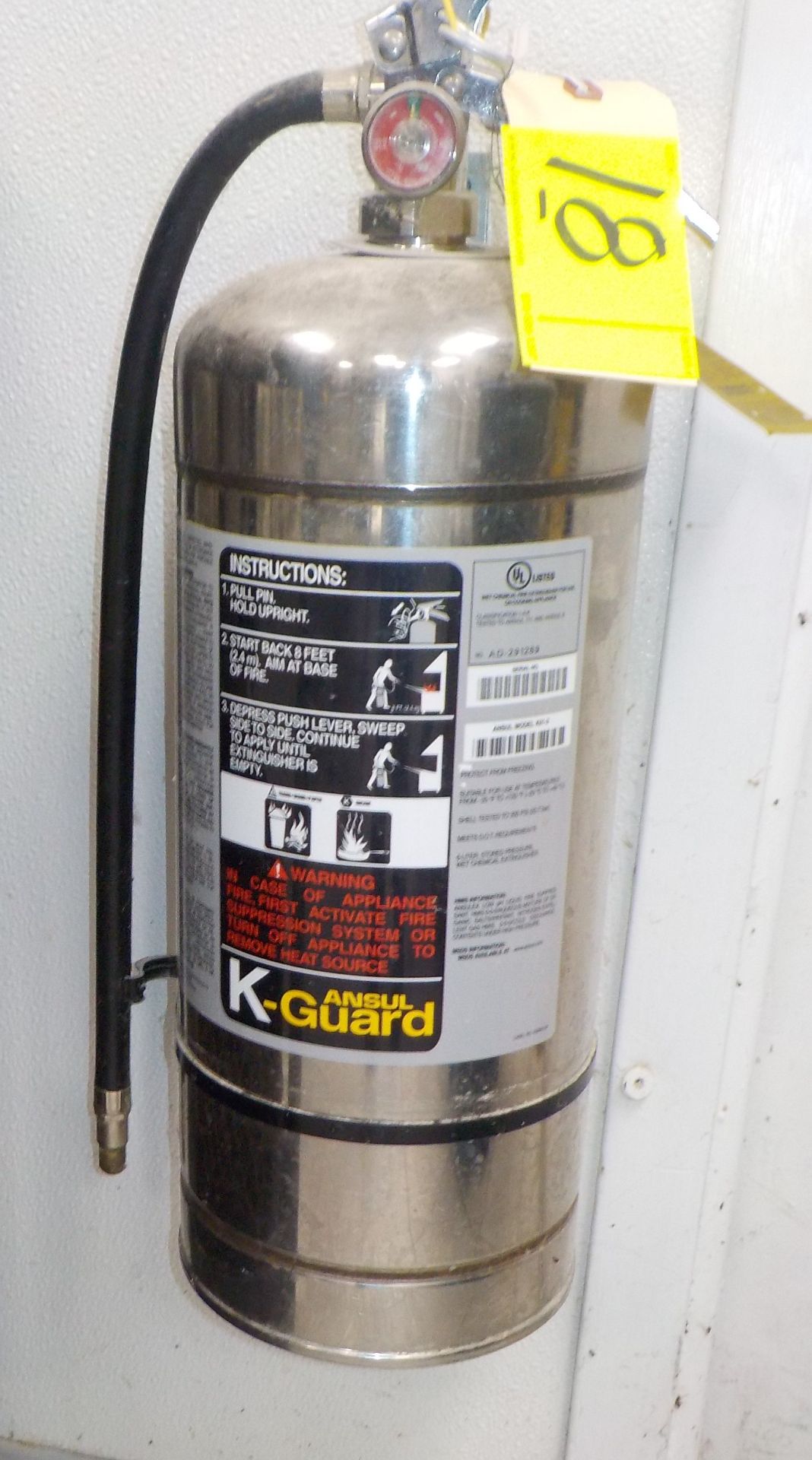 Fire Extinguisher, K Guard, Ansul