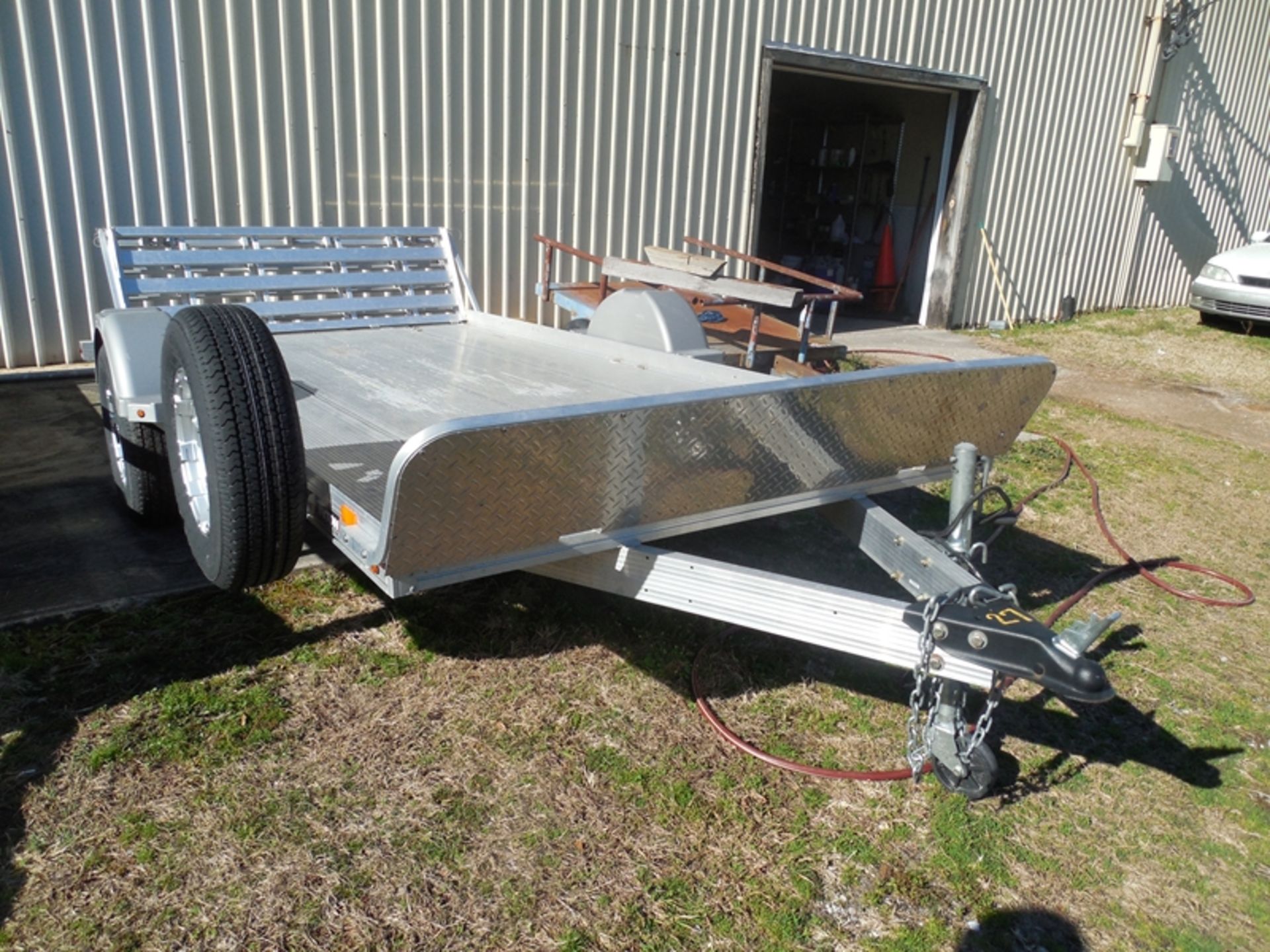 2015 TRITON 12' X 6' Aluminum utility trailer with ramp VIN #4TCSU1272FH271412 - Image 2 of 2