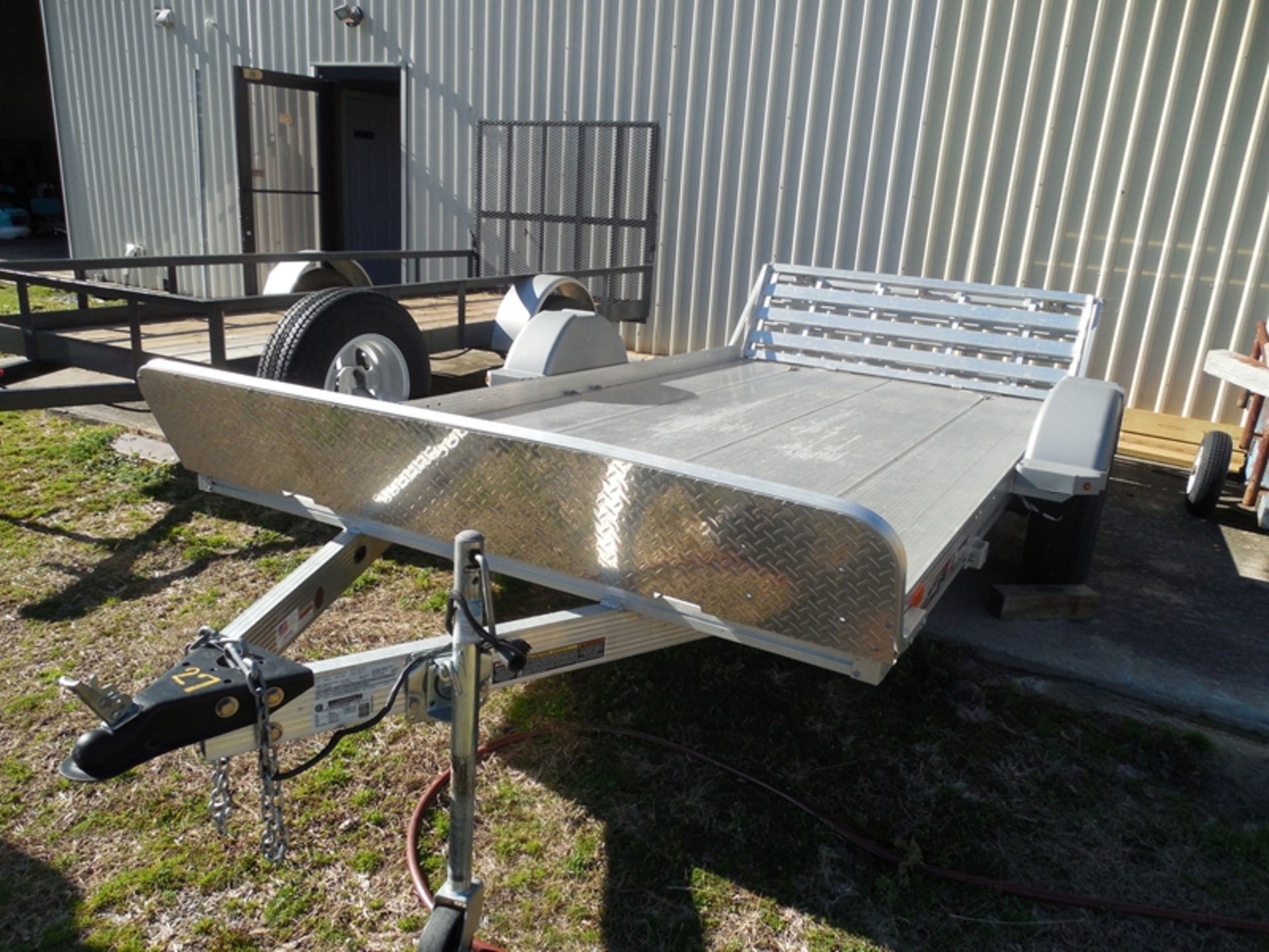 2015 TRITON 12' X 6' Aluminum utility trailer with ramp VIN #4TCSU1272FH271412