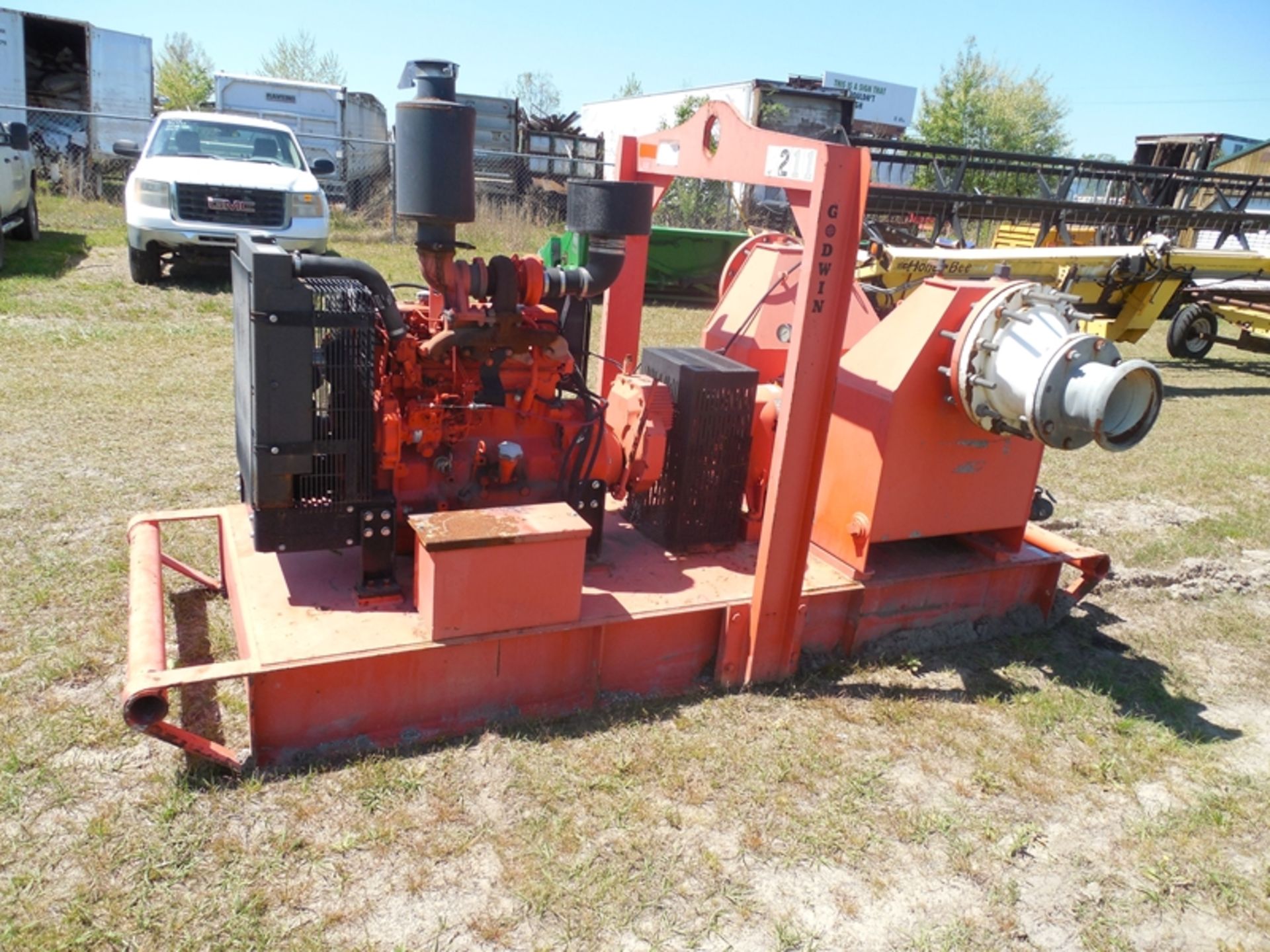 Godwin 12" pump w/JD 4 cyl dsl engine - Image 2 of 2