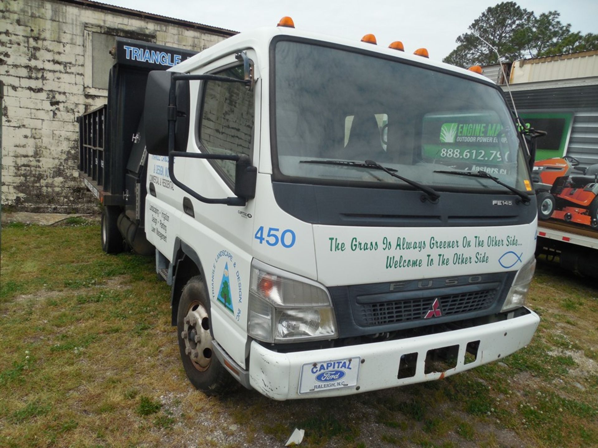 2007 Fuso FE145 4dr w/ 21' dump, 77,688 miles, vin #JL6BDH1S67K007066 - Image 3 of 5