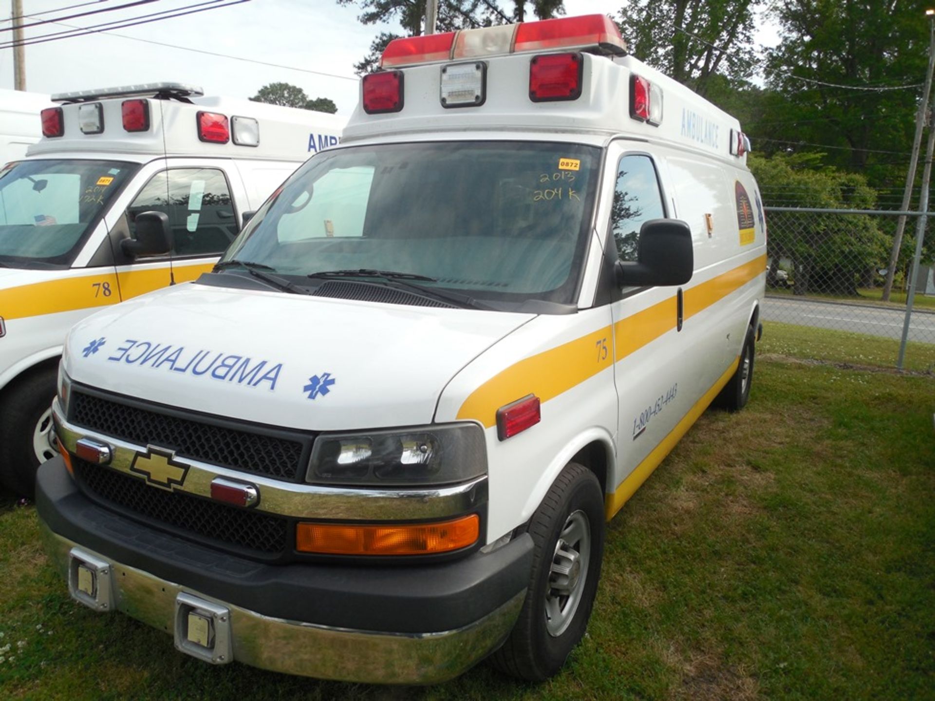 2013 Chev van ambulance dsl, Express Stable Trac 204,709 miles vin# 1GBZGUC13D1130018 - Image 2 of 6