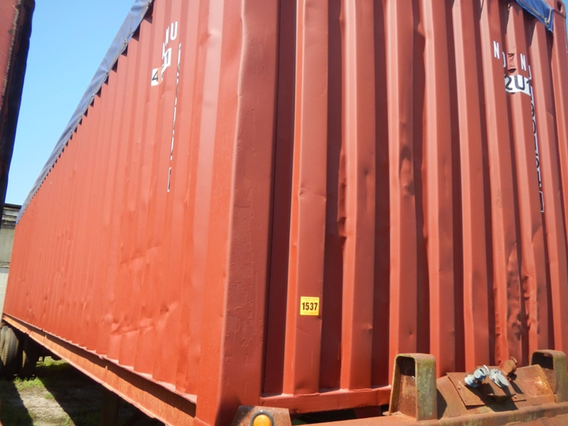 45' steel open top container trailer - Image 2 of 4