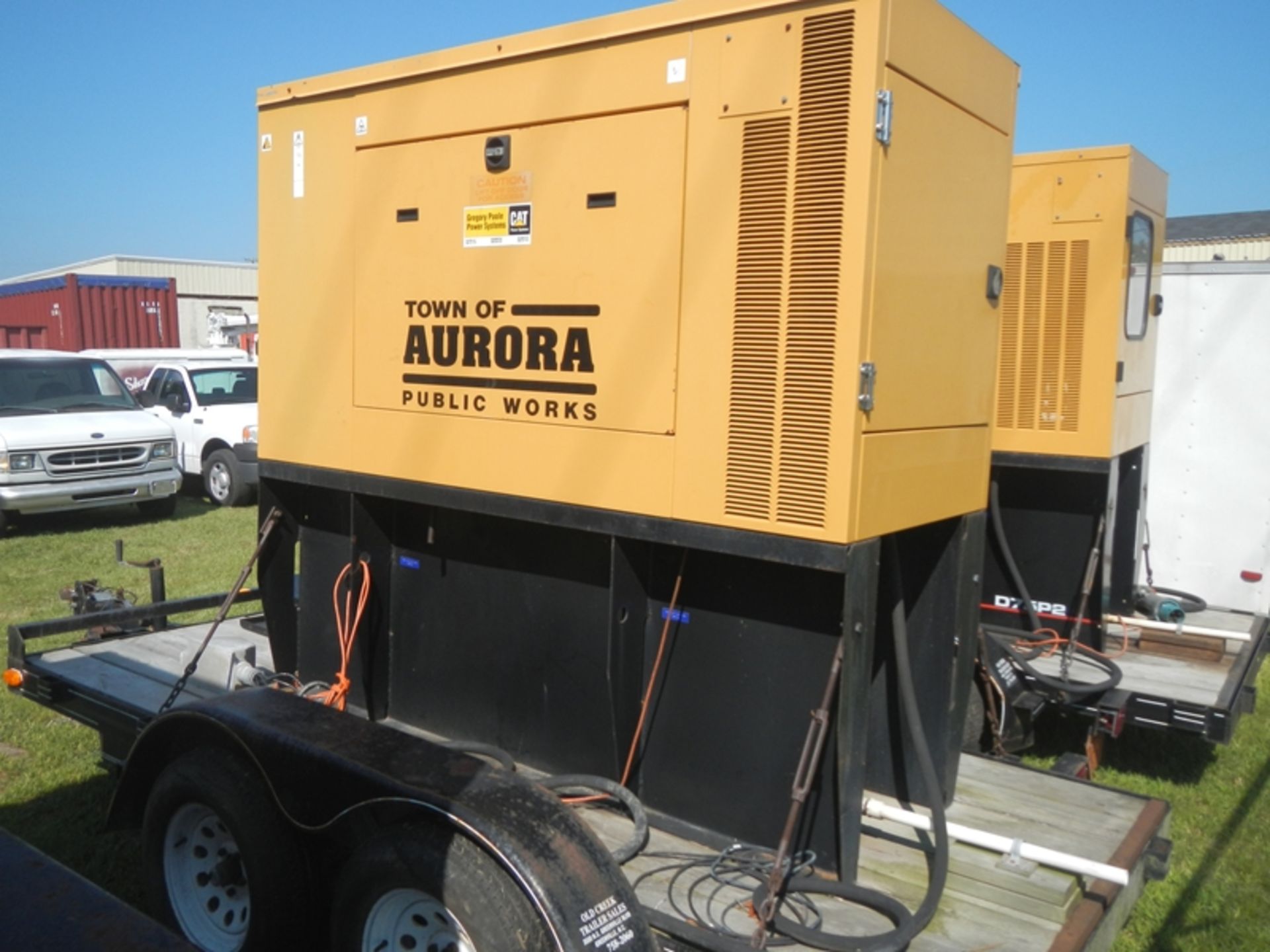 CAT D40P1 40KW diesel generator on trailer 828 hrs - Image 5 of 10