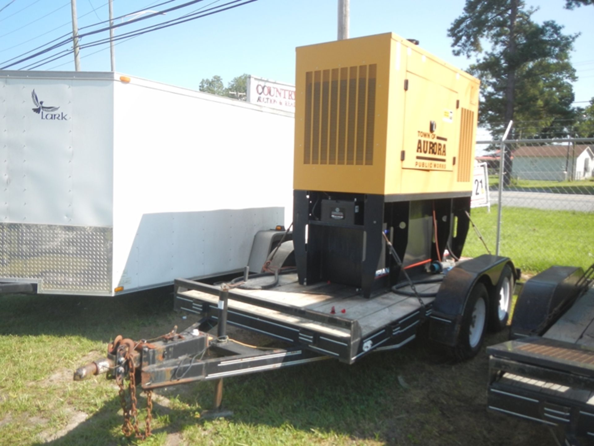 CAT 75P2 70KW diesel generator on trailer  944 hrs emergency stop switch is bad and is removed at