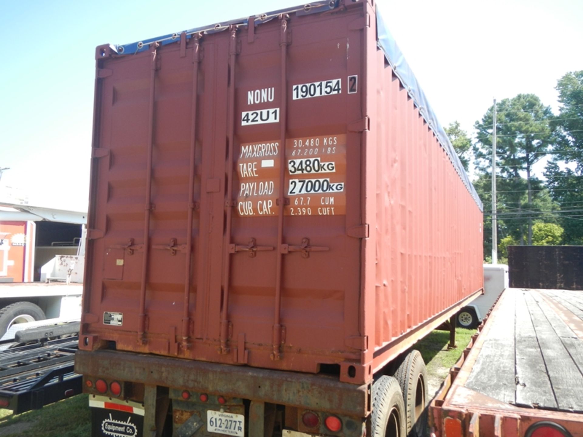 45' steel open top container trailer - Image 3 of 4