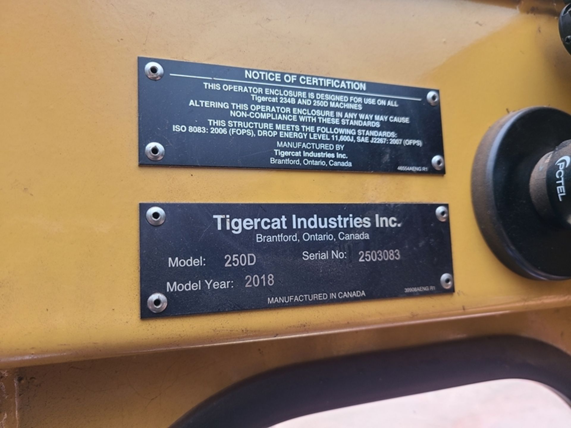 2018 Tiger Cat  250D loader vin# 2503083 5358 hrs w/CSI 264 Ultra delimber, & buck saw platform - Image 22 of 22