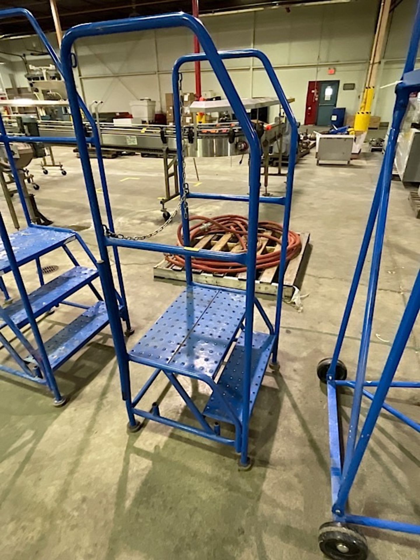 BLUE MOBILE LADDER