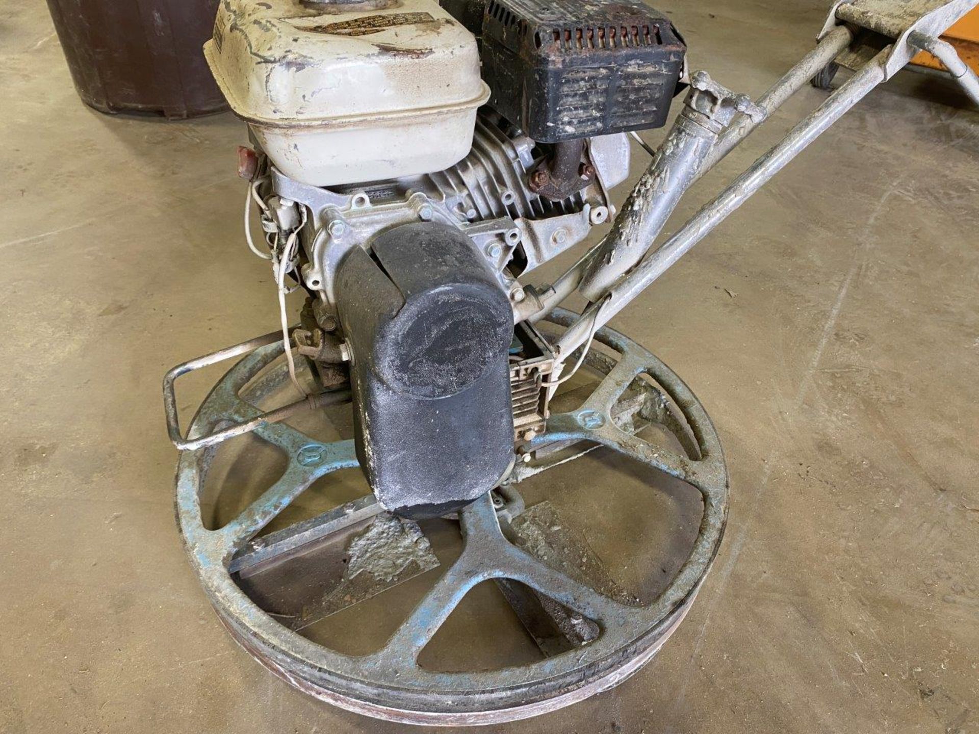 Bartco trowel model unknown, SN 61355, Honda gas powered engine, 24 inch diameter, use for edging. - Image 2 of 4