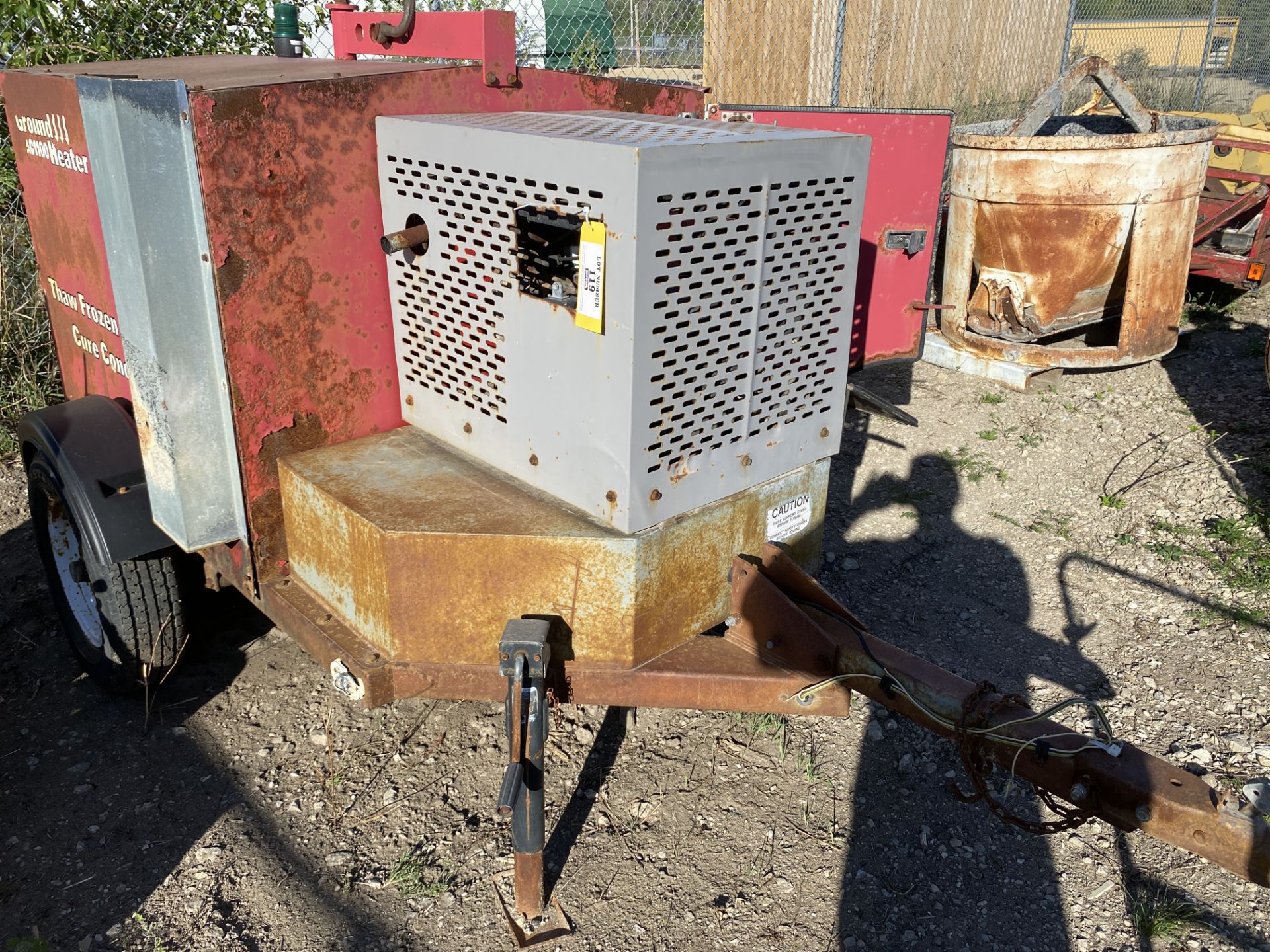 Ground Heater model AC1100, SN 1100-01124, 126,000 BTU, 14113 hours on meter, Yanmar diesel